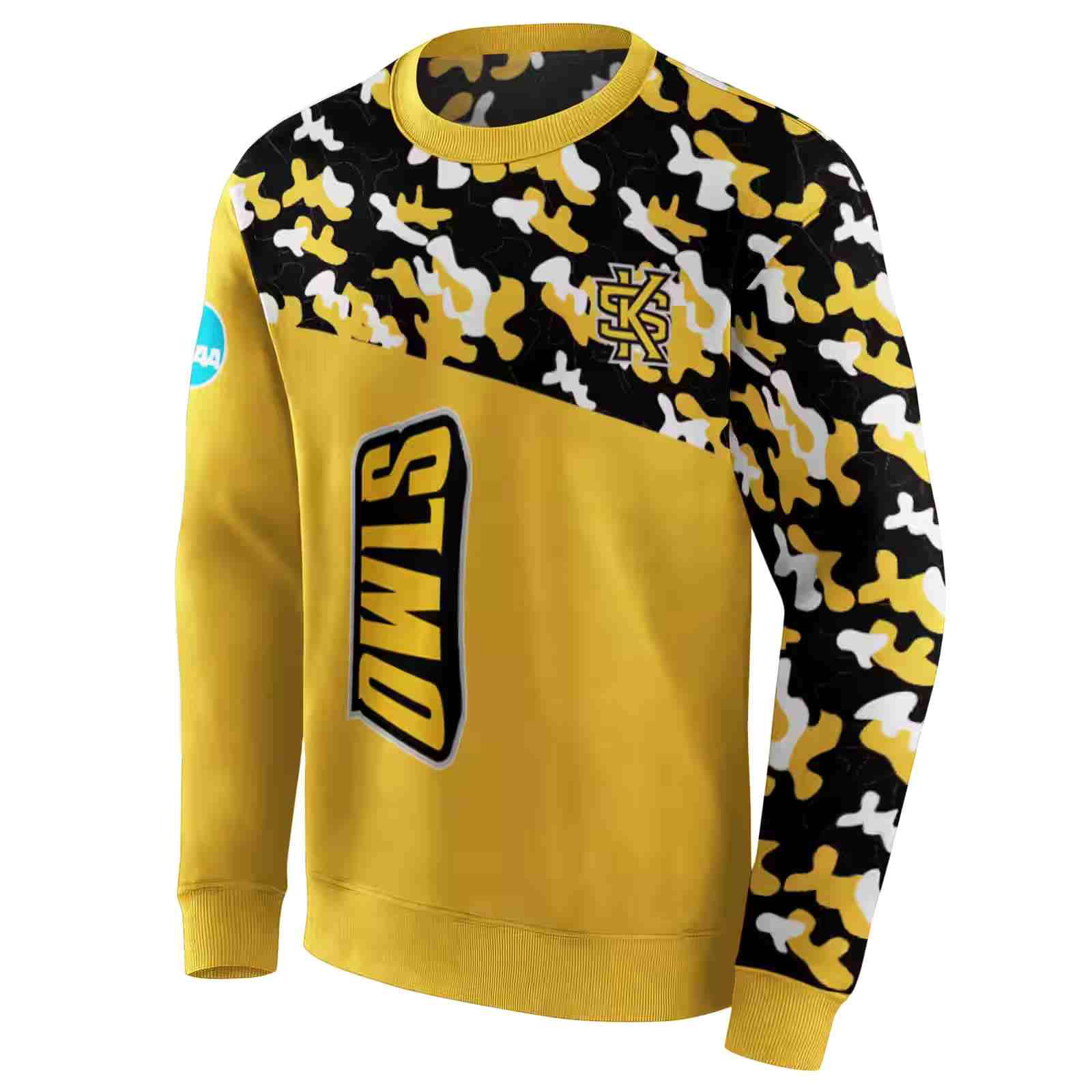 personalized kennesaw state owls camo pattern gold hoodie new arrival