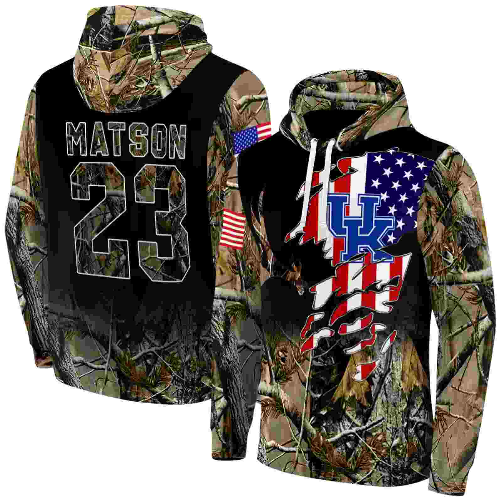 personalized kentucky wildcats tree camo hoodie fashion forward