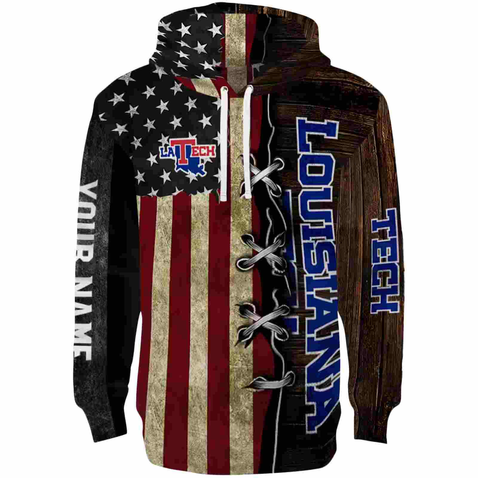 personalized la tech american pride hoodie best selling