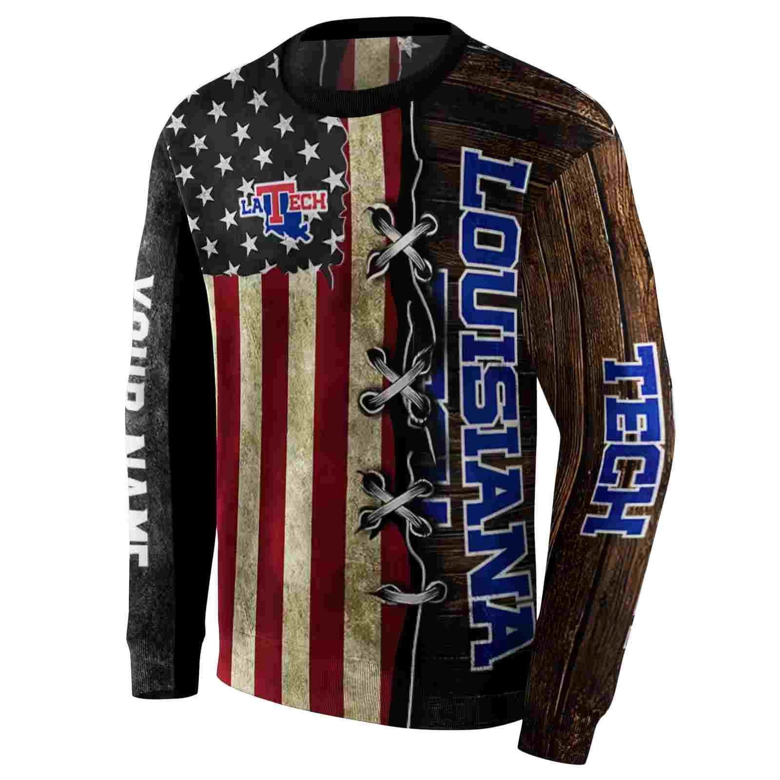 personalized la tech american pride hoodie new arrival