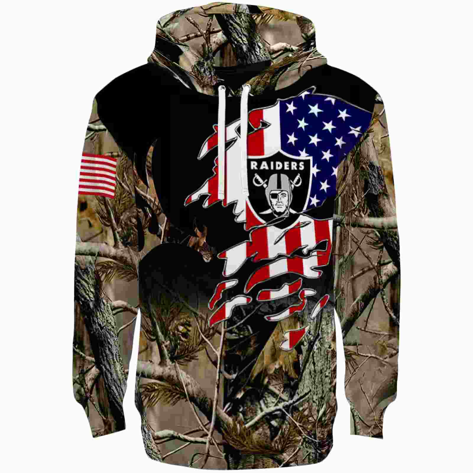 Personalized Las Vegas Raiders Tree Camo Hoodie