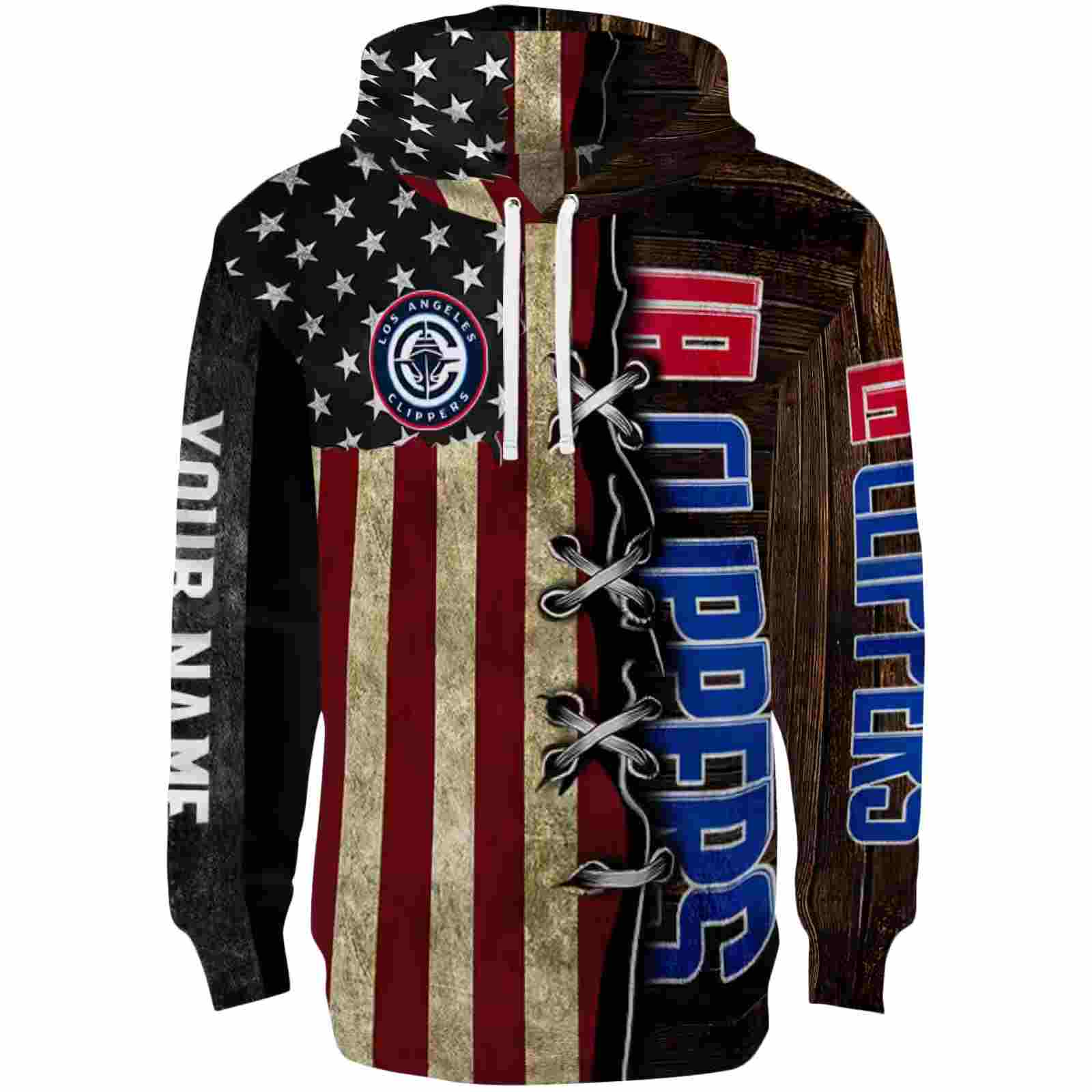 Personalized Los Angeles Clippers American Pride Hoodie