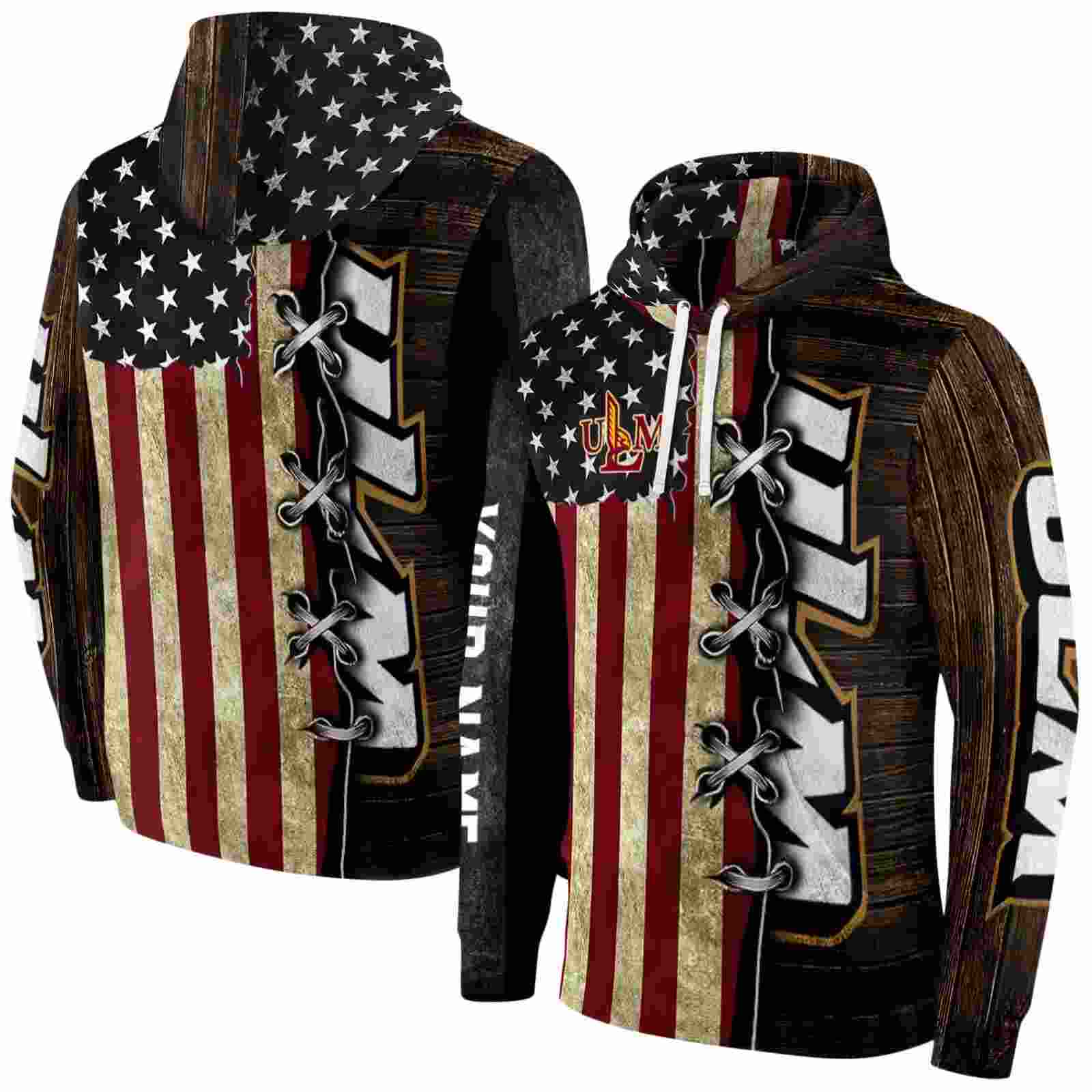 personalized louisiana monroe warhawks american pride hoodie fashion forward