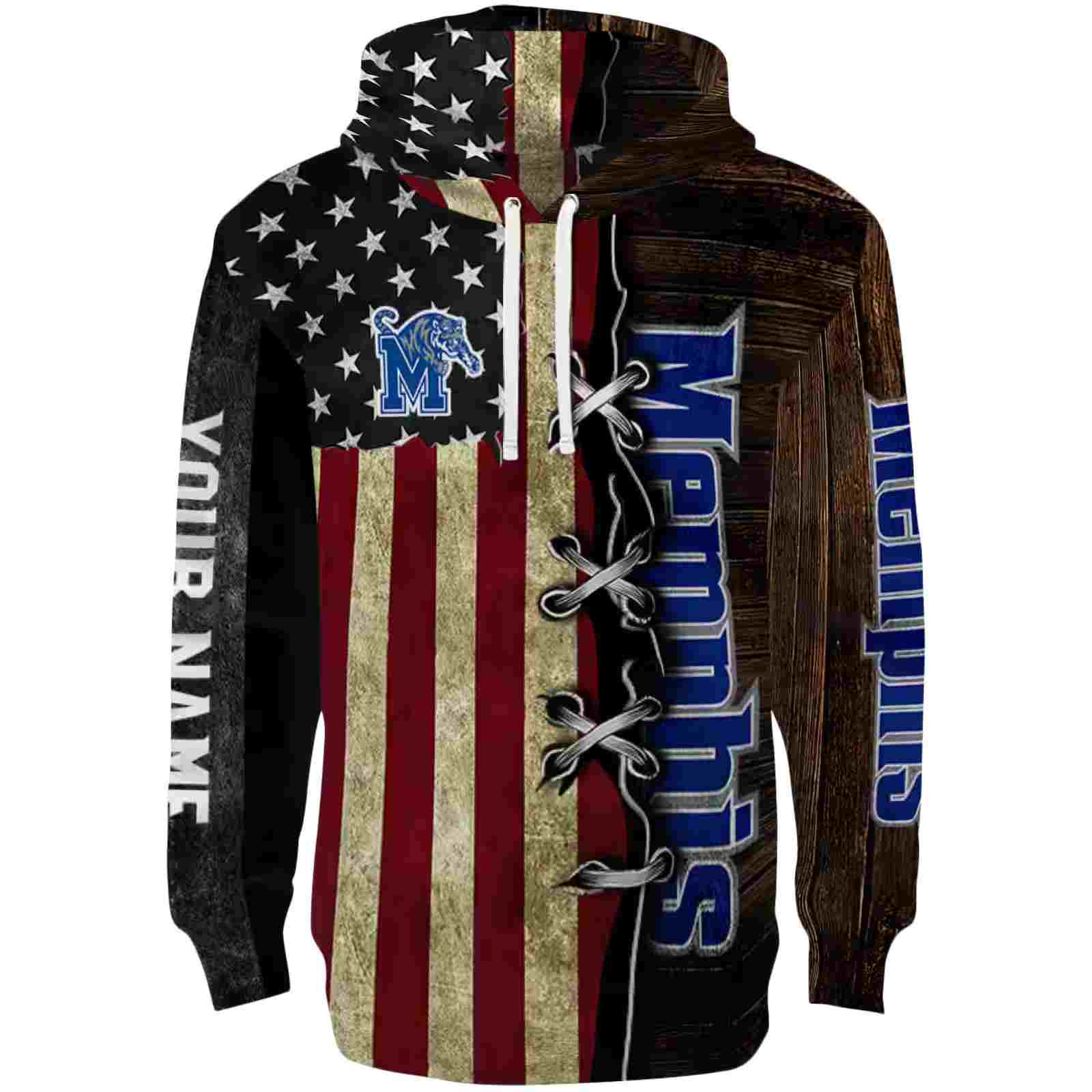 Personalized Memphis Tigers American Pride Hoodie