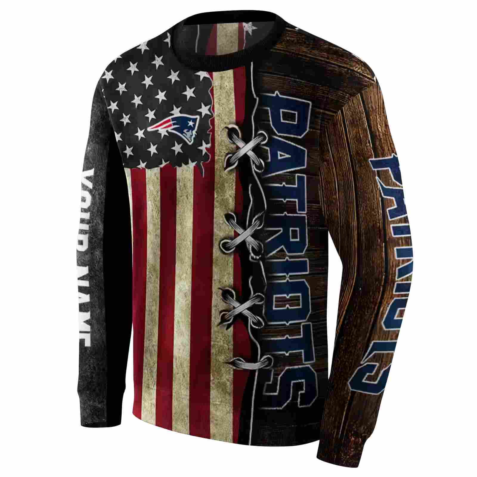 personalized new england patriots american pride hoodie new arrival