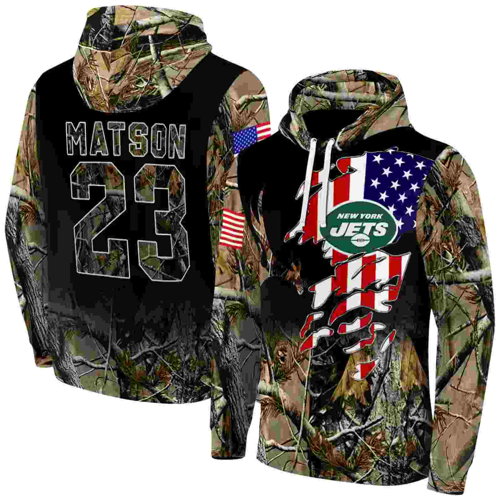 personalized new york jets tree camo hoodie fashion forward