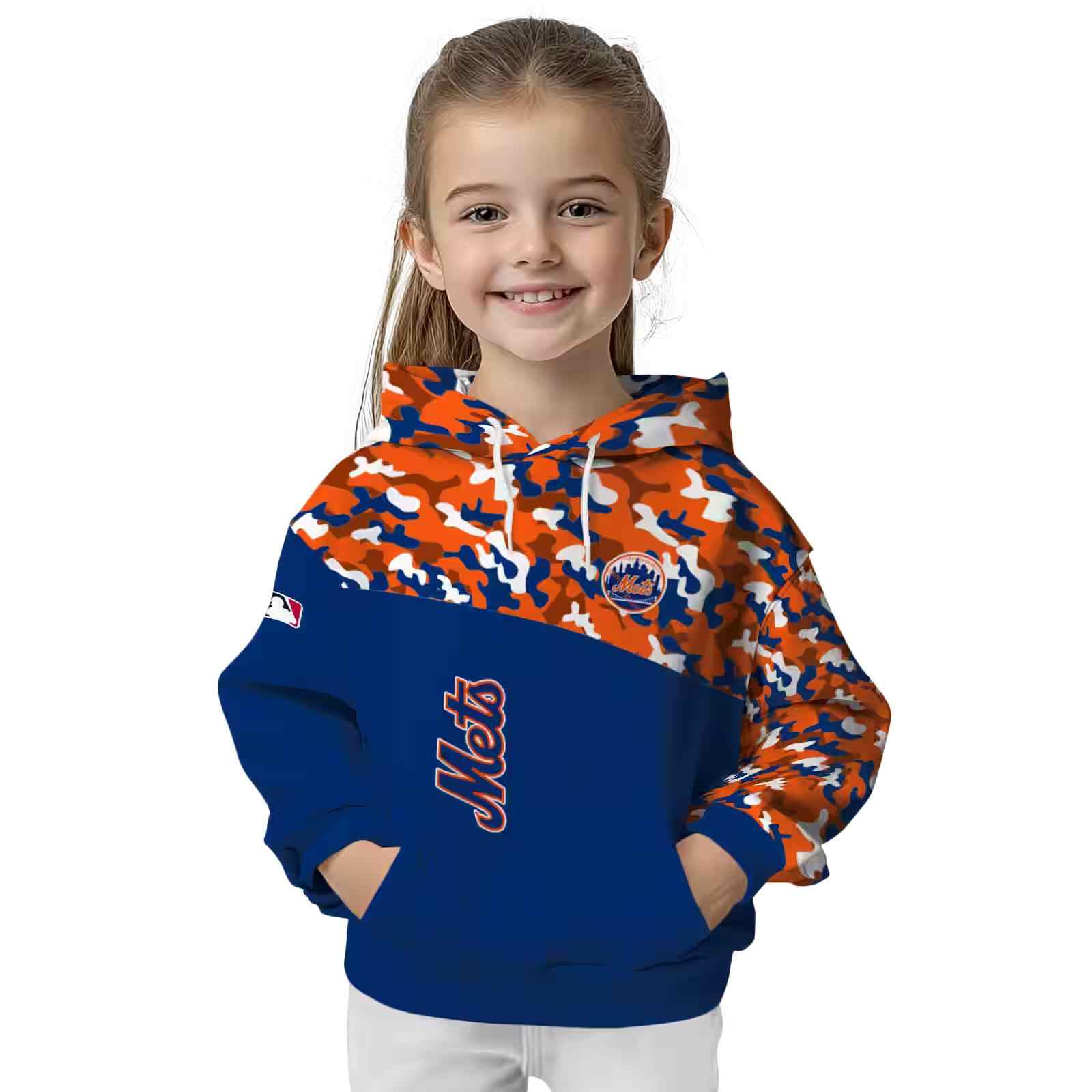 personalized new york mets camo pattern blue hoodie top rated