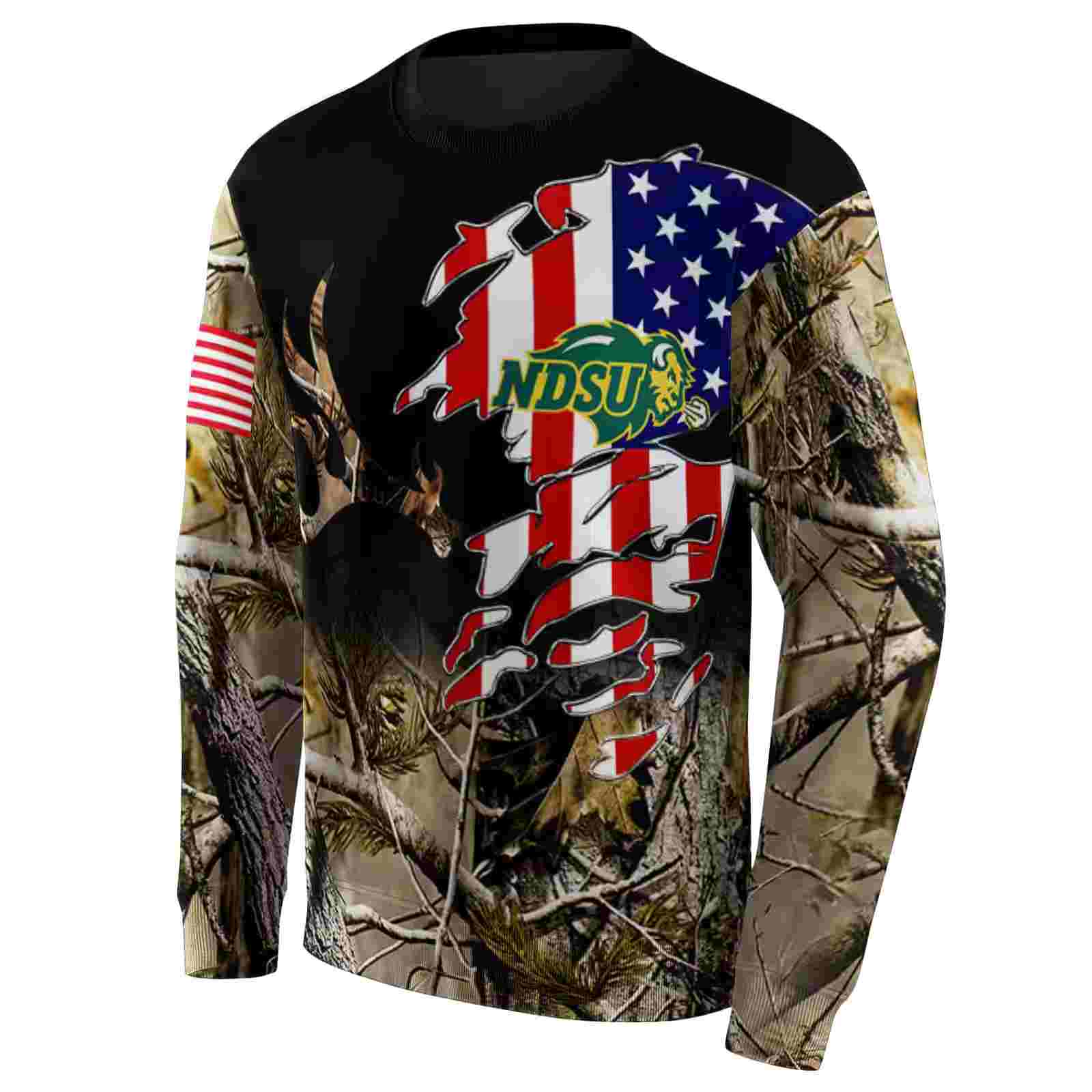 personalized north dakota state bison tree camo hoodie new arrival