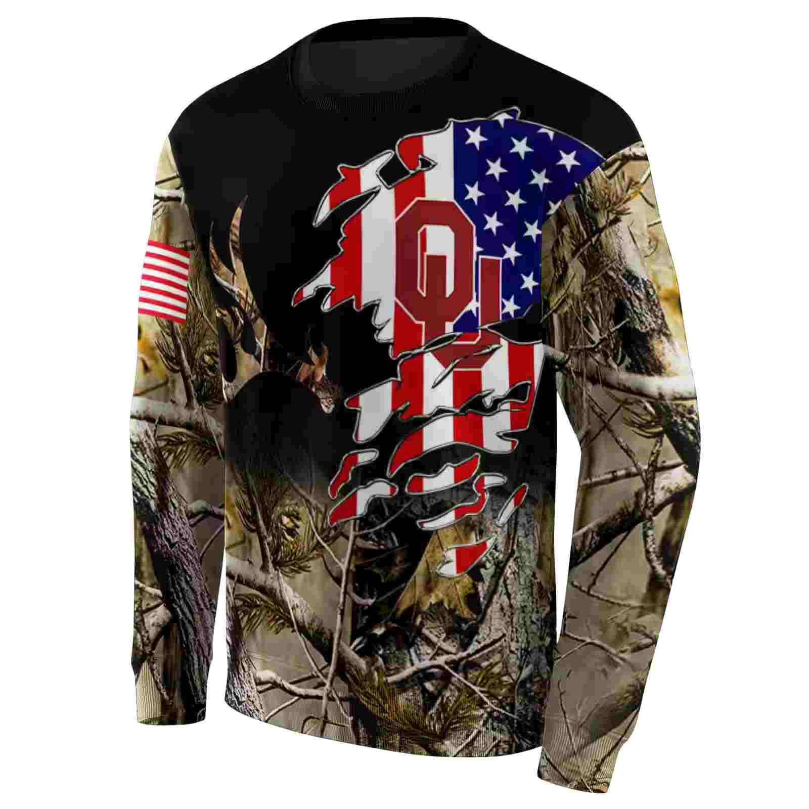 personalized oklahoma sooners tree camo hoodie new arrival