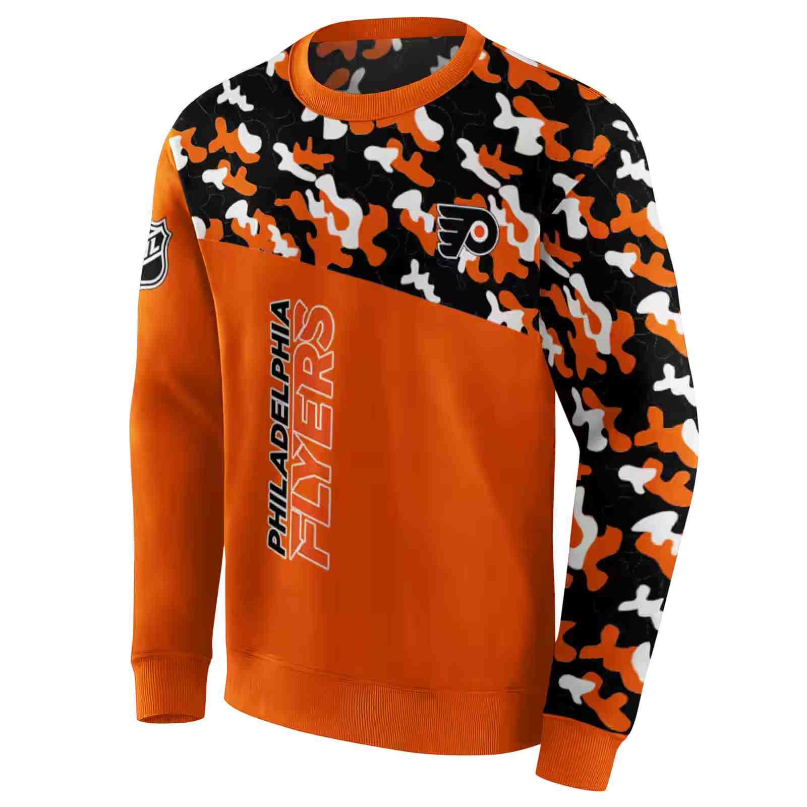 personalized philadelphia flyers camo pattern orange hoodie new arrival