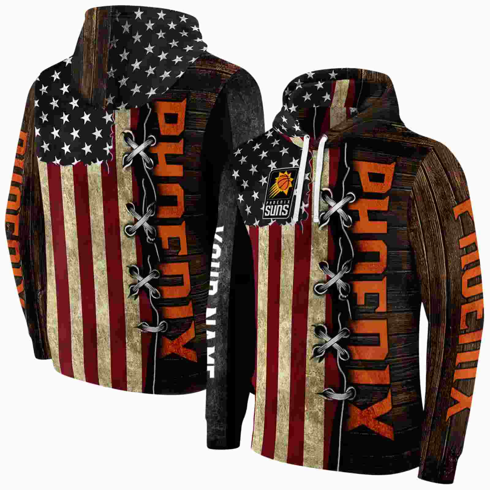 personalized phoenix suns american pride hoodie fashion forward