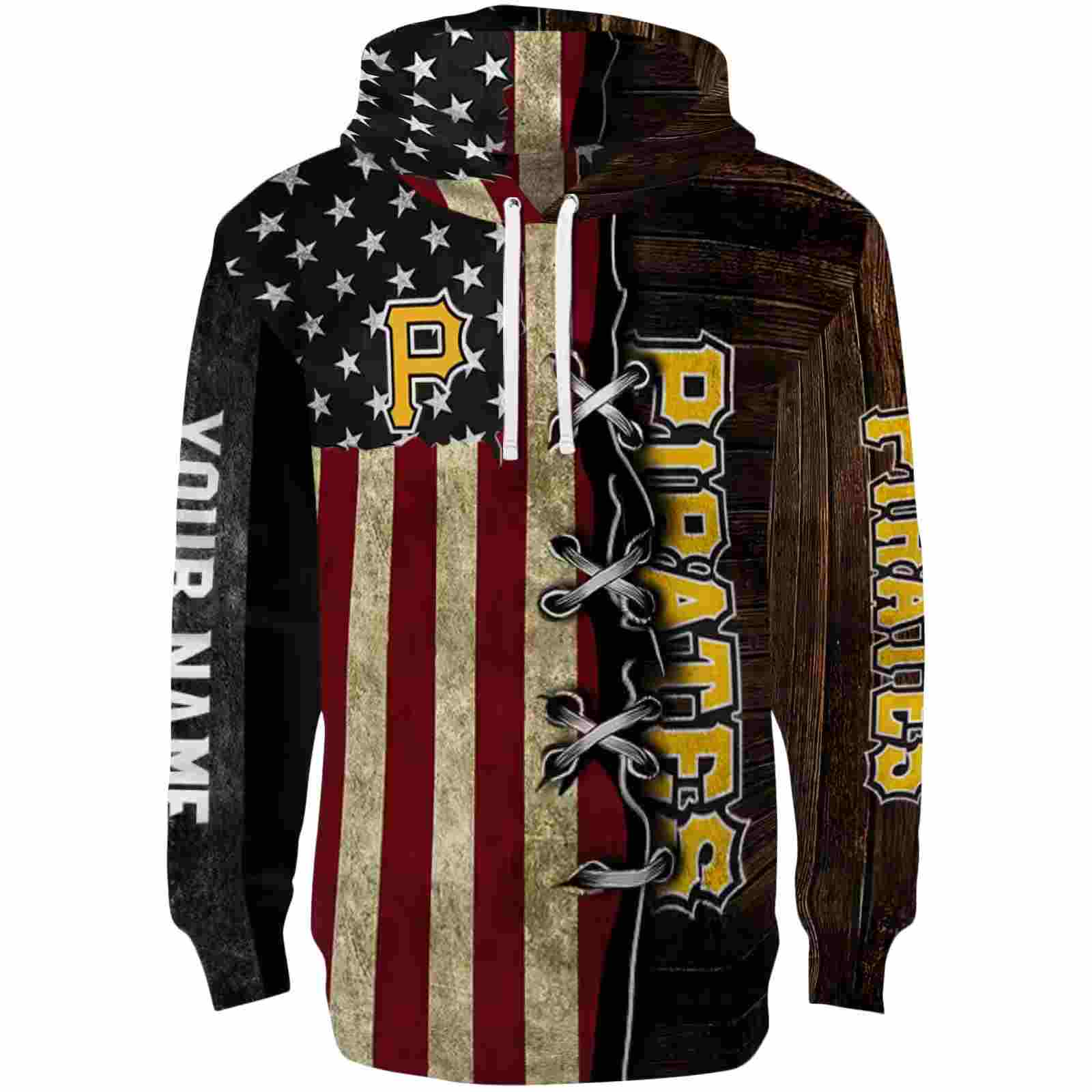 Personalized Pittsburgh Pirates American Pride Hoodie