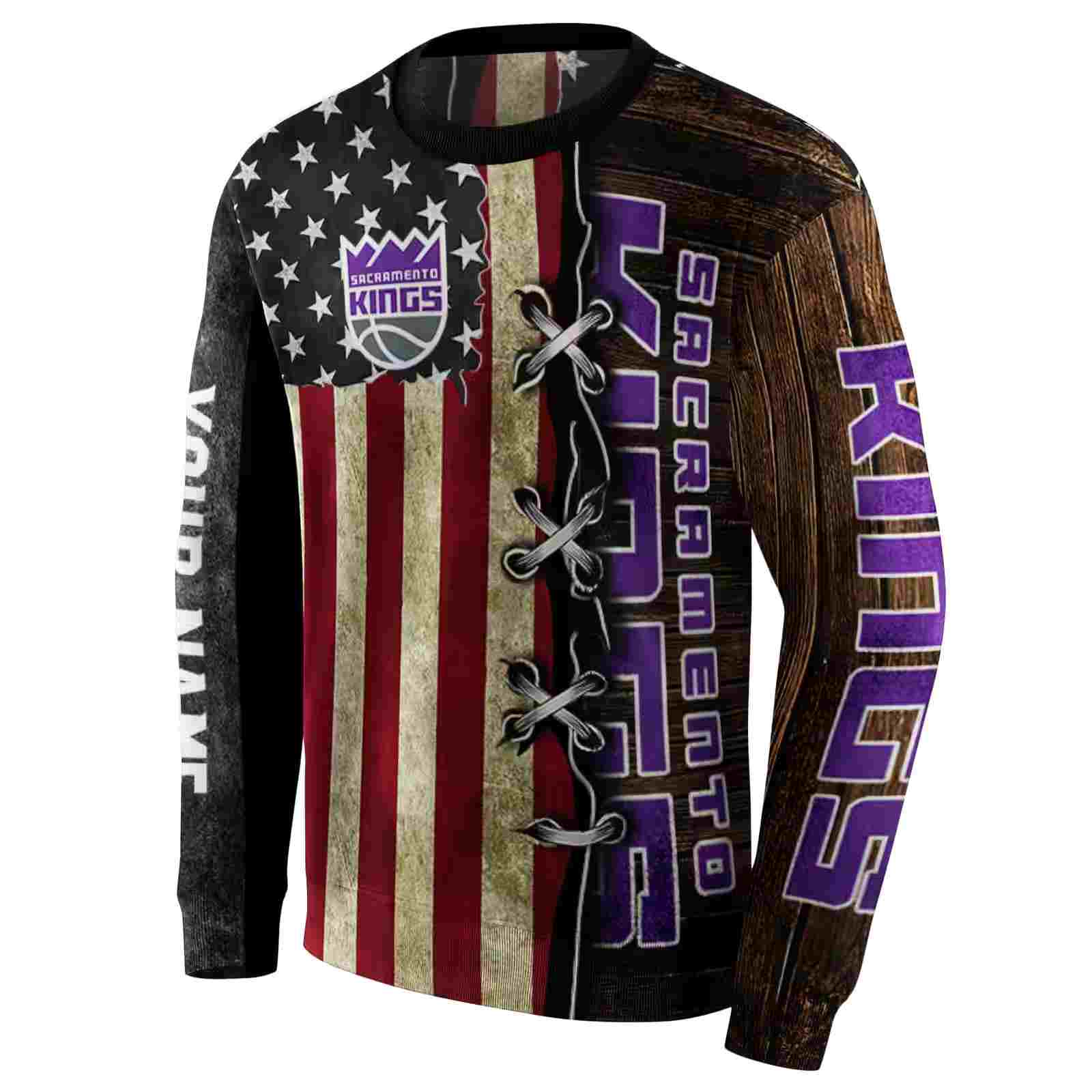 personalized sacramento kings american pride hoodie new arrival