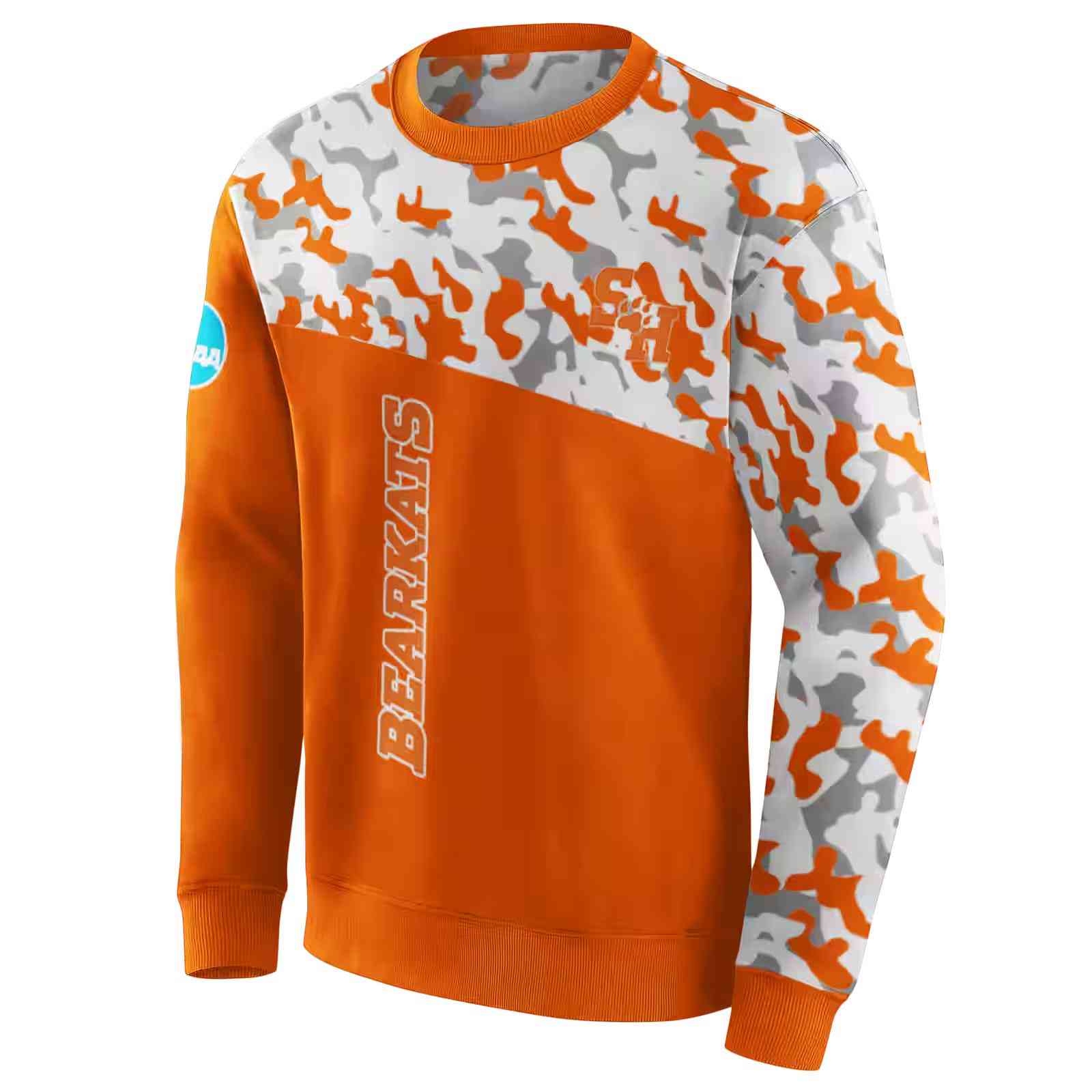 personalized sam houston bearkats camo pattern orange hoodie new arrival