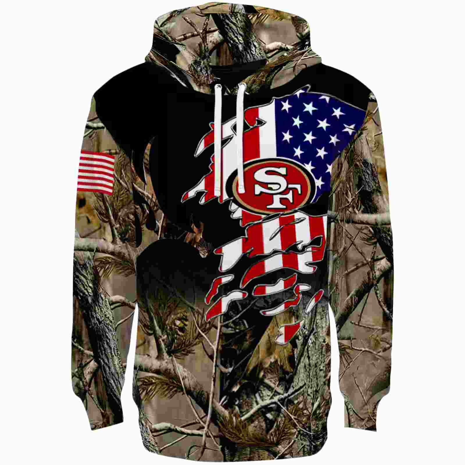 Personalized San Francisco 49ers Tree Camo Hoodie