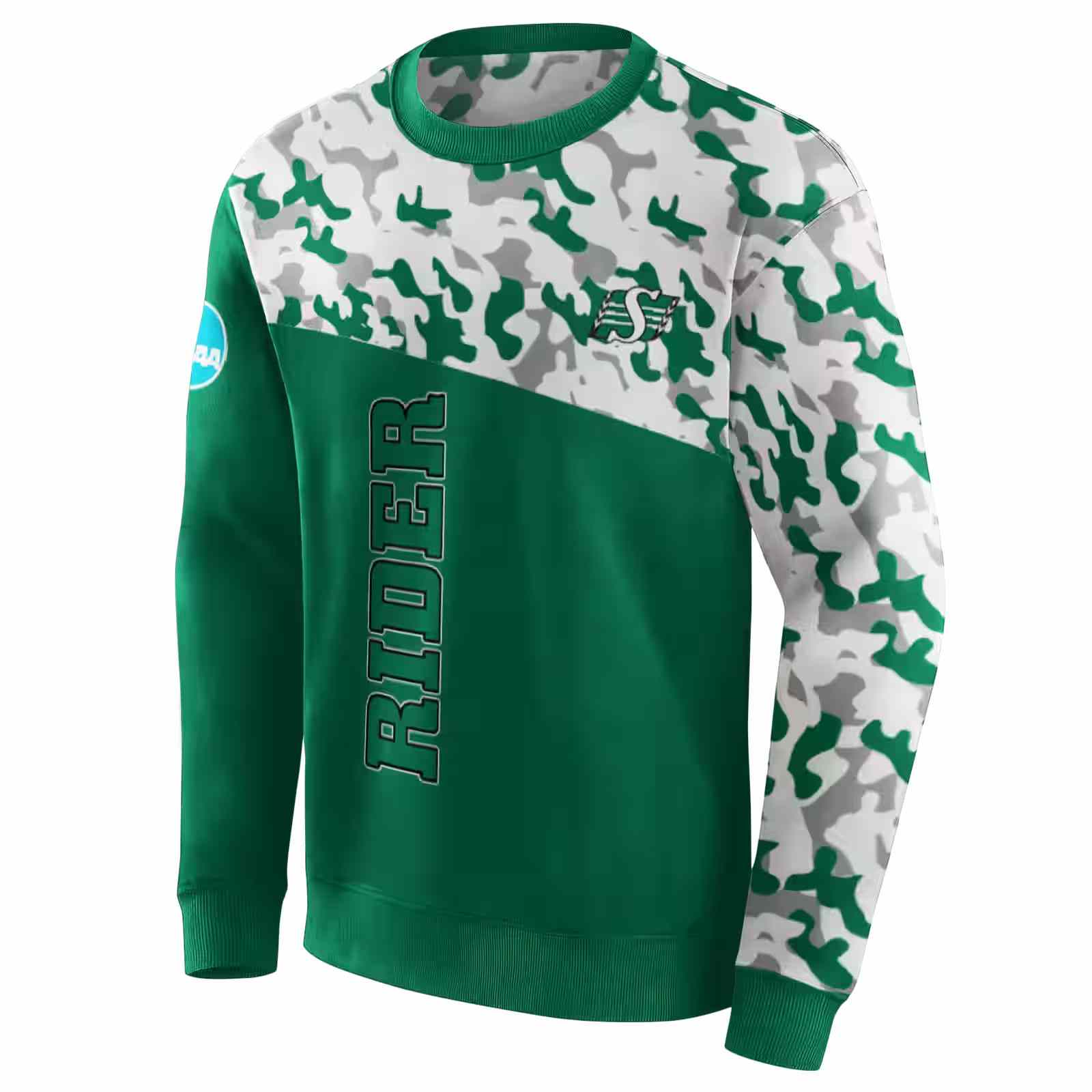 personalized saskatchewan roughriders camo pattern green hoodie new arrival