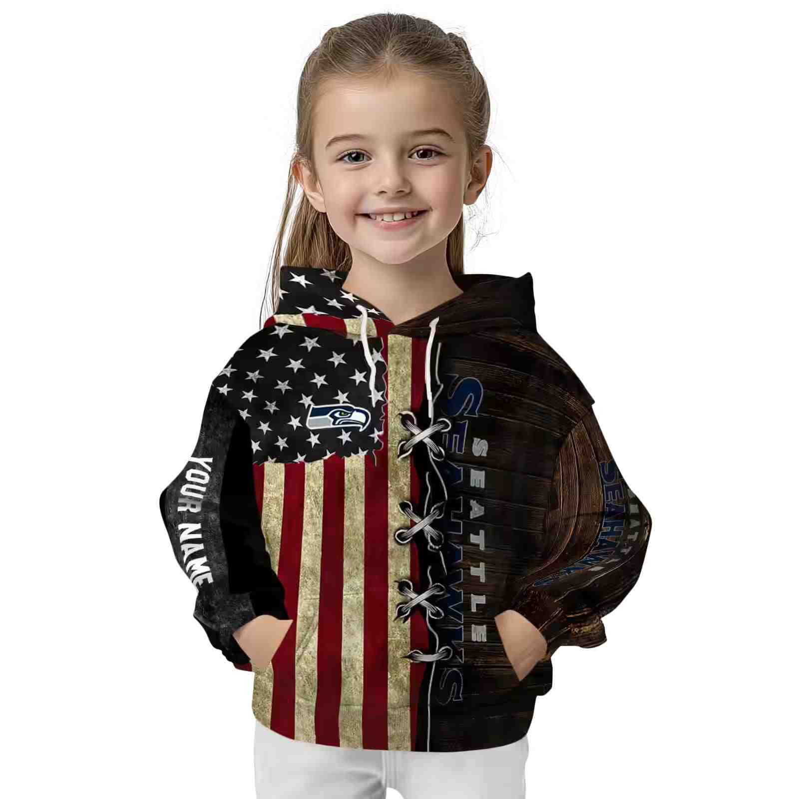 personalized seattle seahawks american pride hoodie top rated