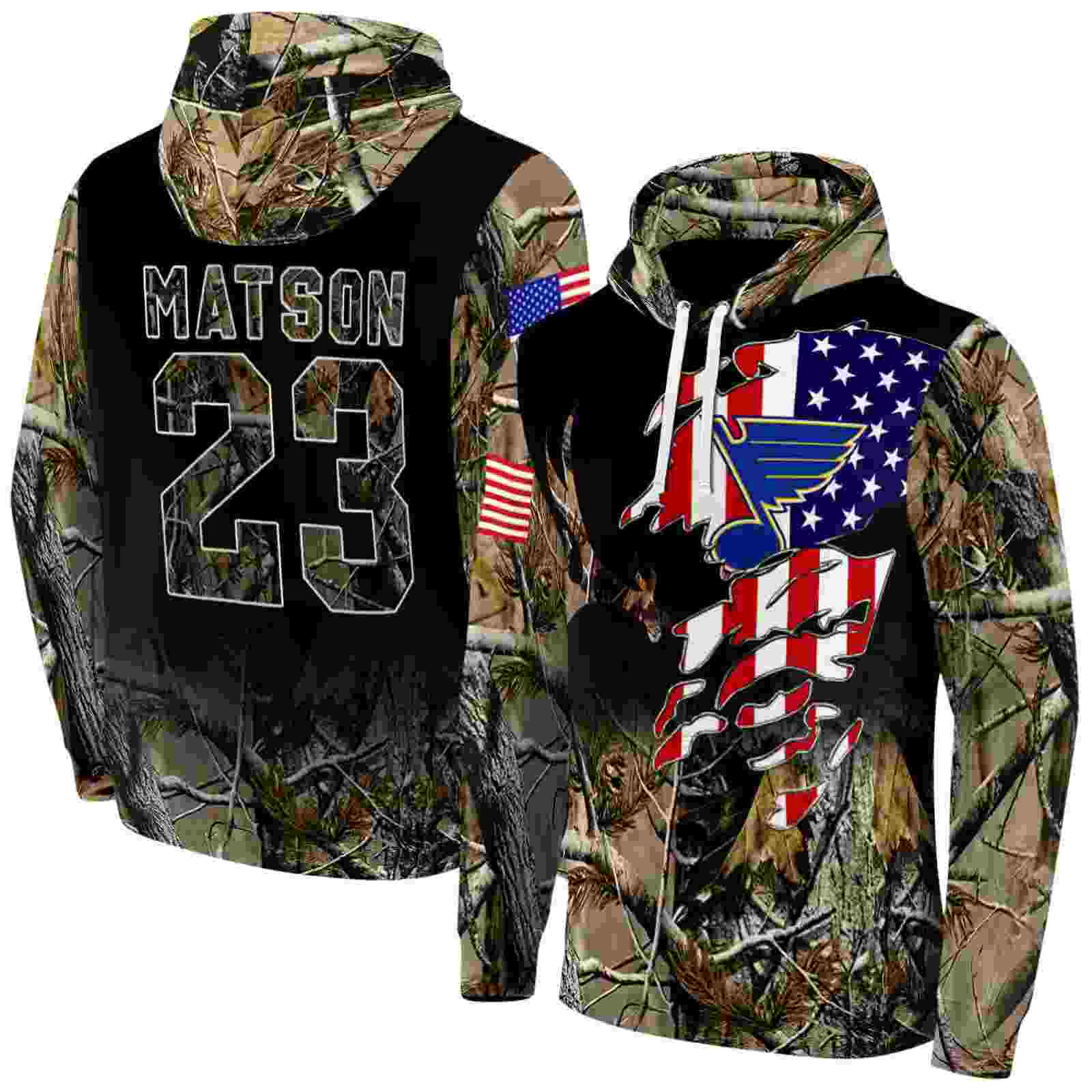 personalized st louis blues tree camo hoodie fashion forward