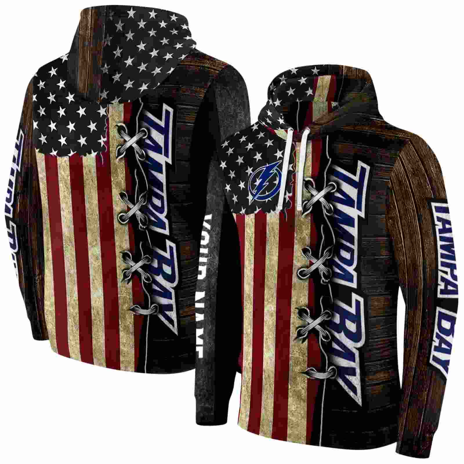 personalized tampa bay lightning american pride hoodie fashion forward