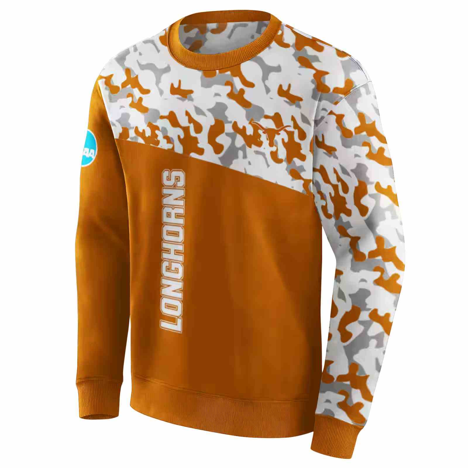 personalized texas longhorns camo pattern orange hoodie new arrival