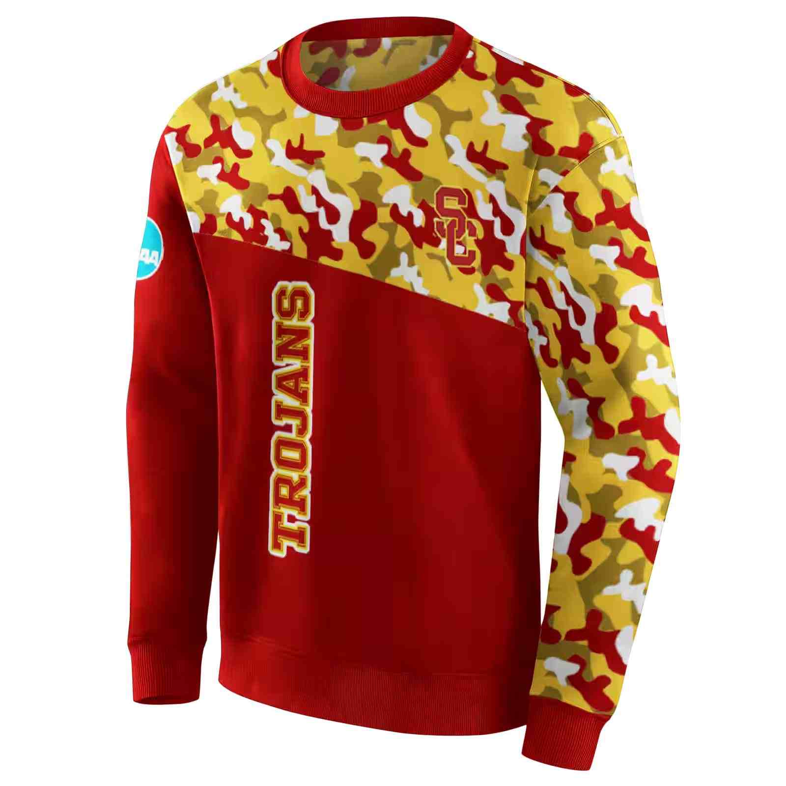 personalized usc trojans camo pattern red hoodie new arrival