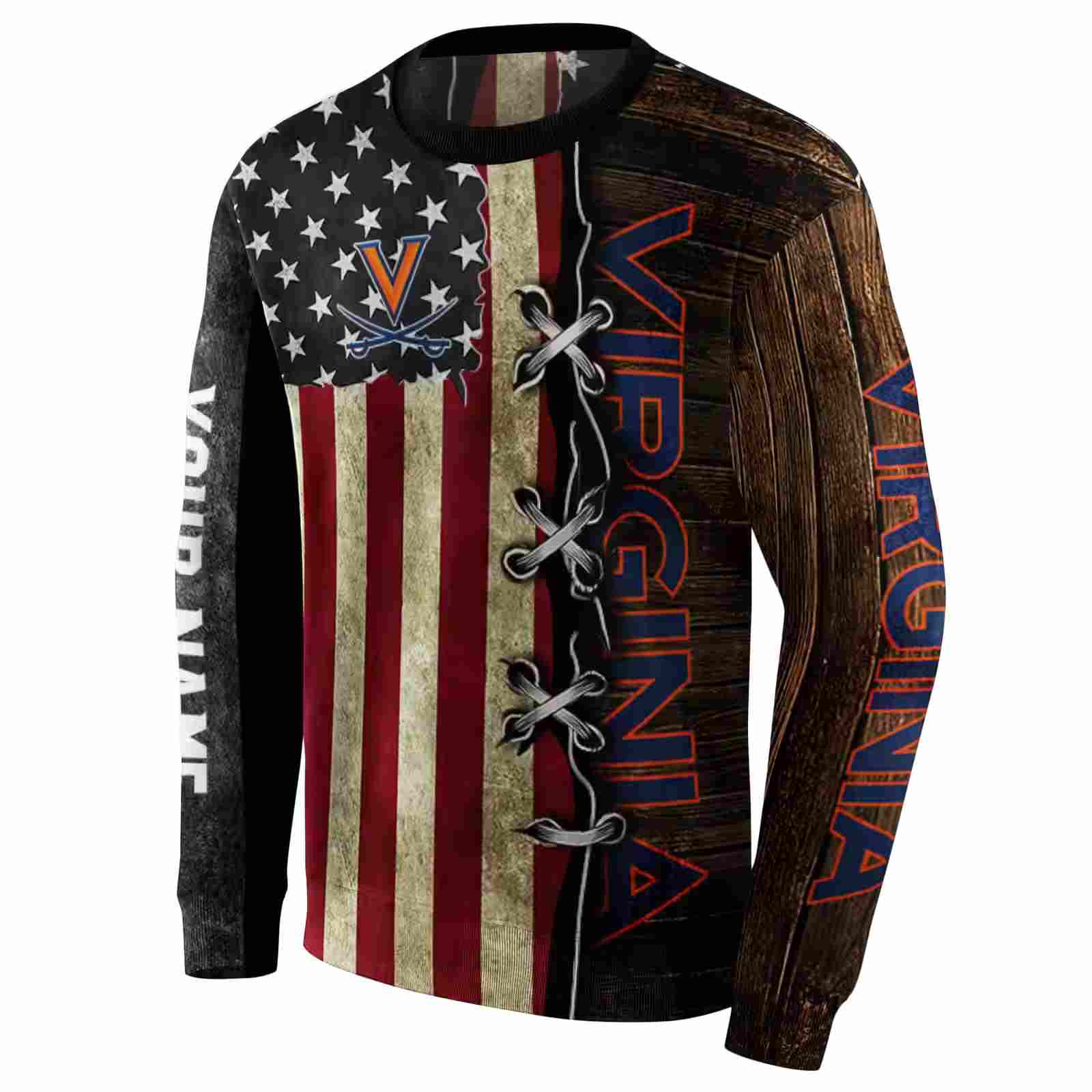 personalized virginia cavaliers american pride hoodie new arrival
