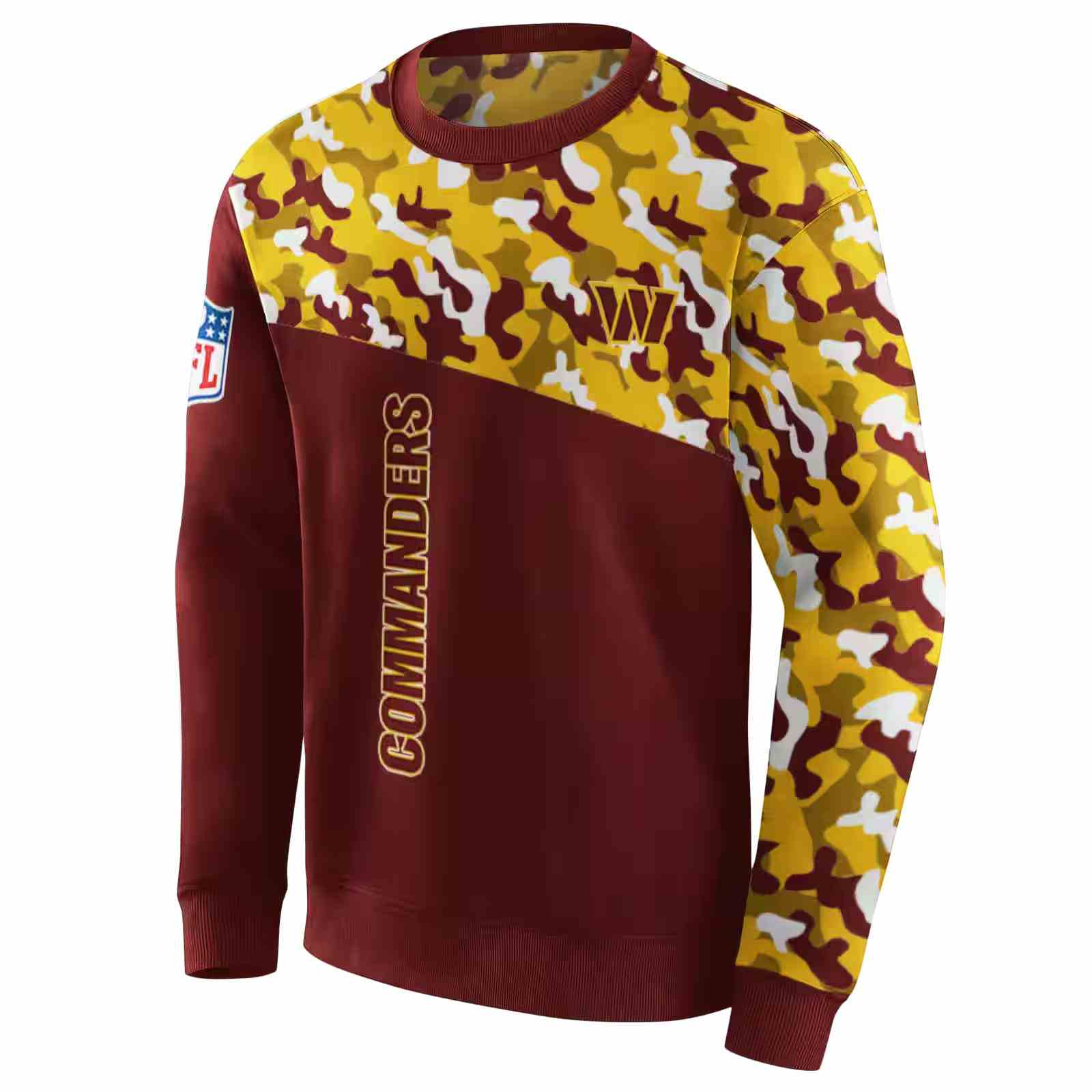 personalized washington commanders camo pattern burgundy hoodie new arrival