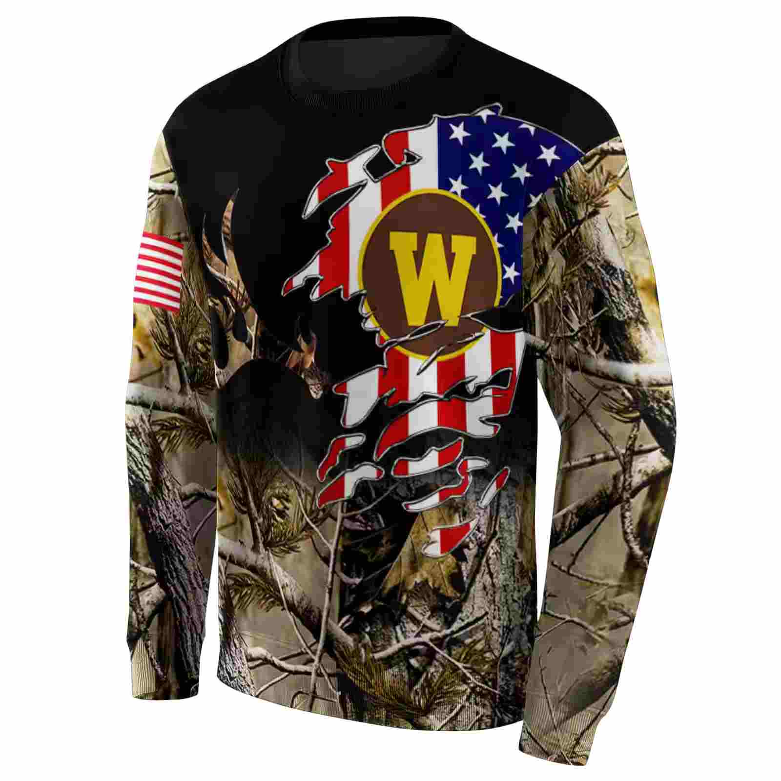 personalized western michigan broncos tree camo hoodie new arrival