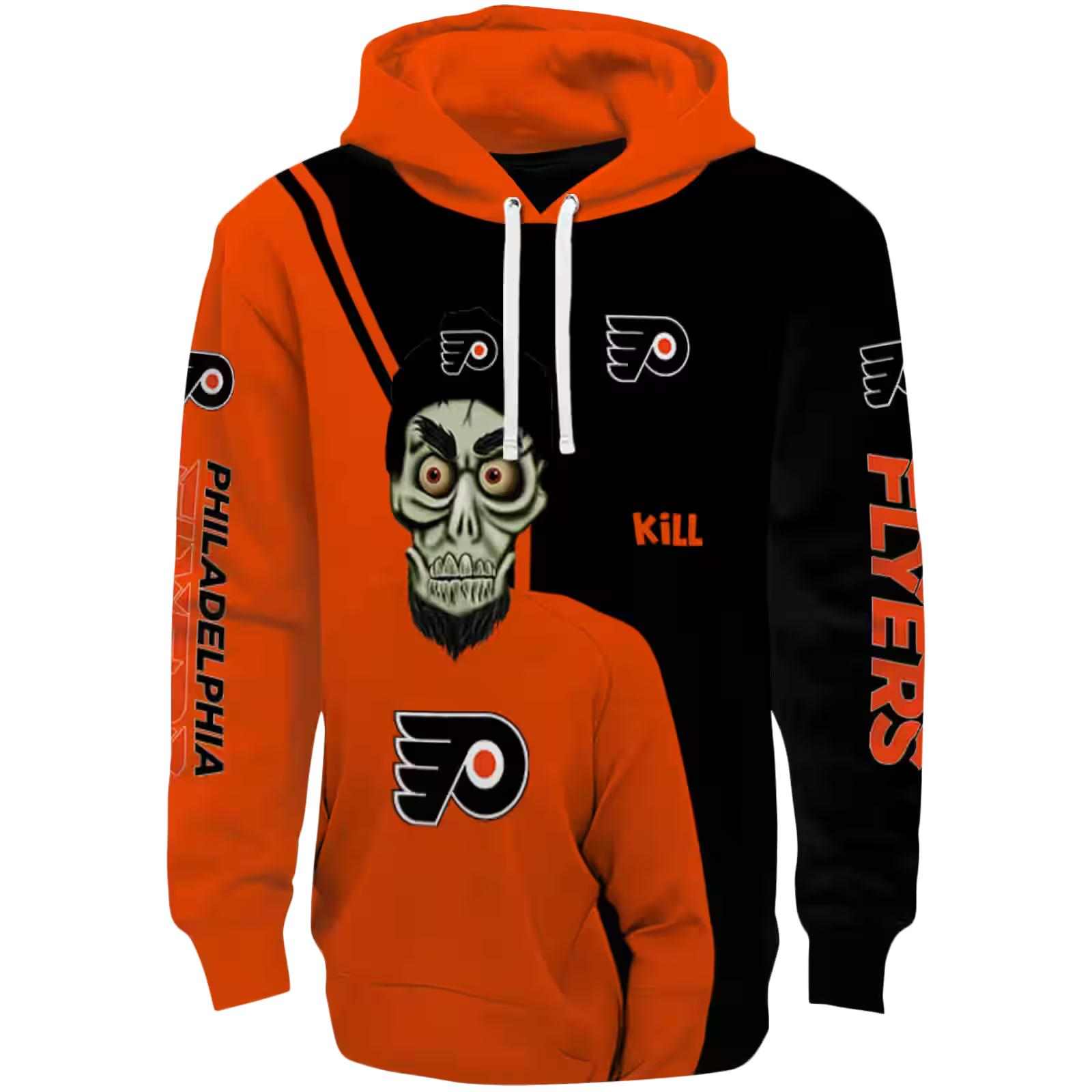 Philadelphia Flyers Achmed Skull Orange Hoodie