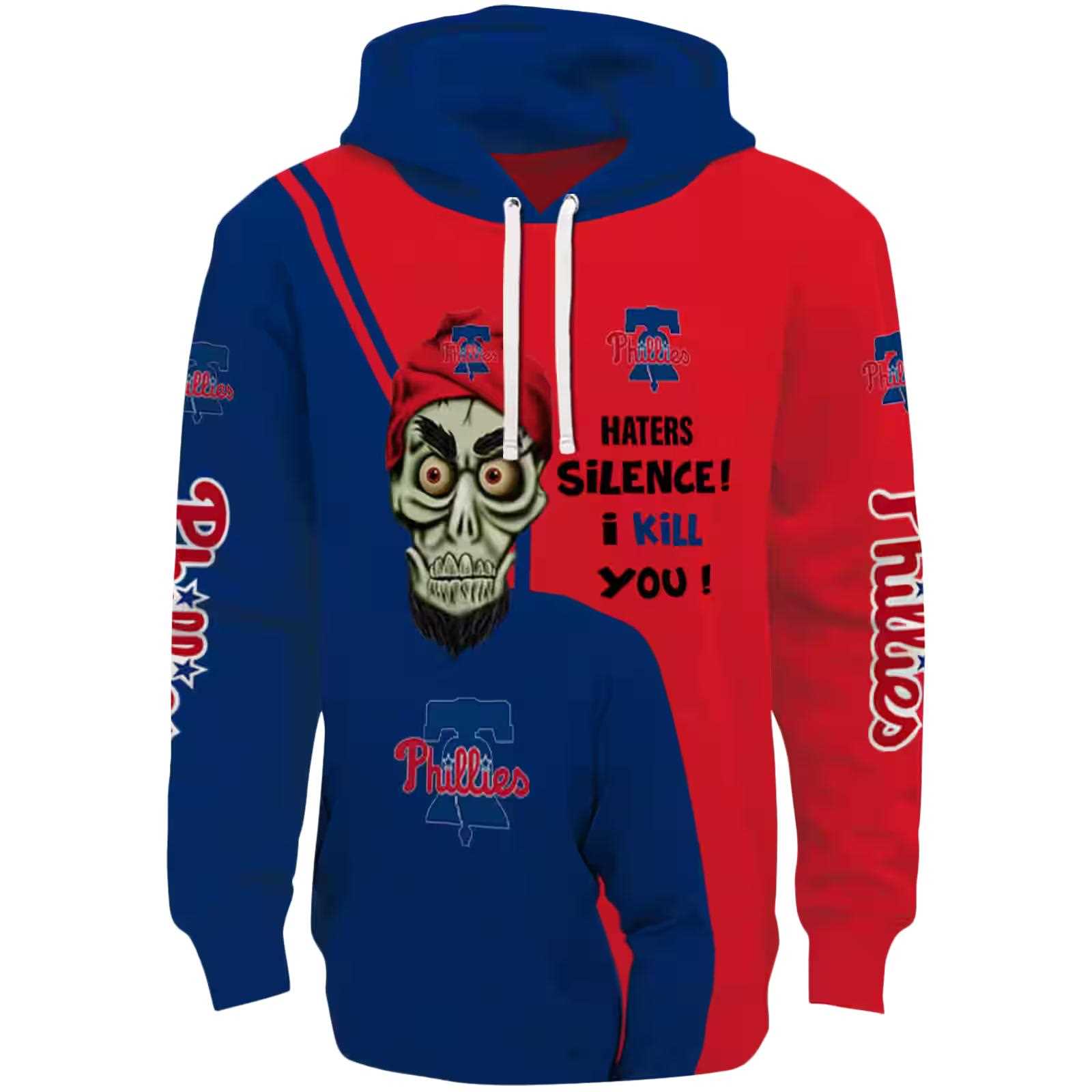 Philadelphia Phillies Achmed Skull Blue Hoodie