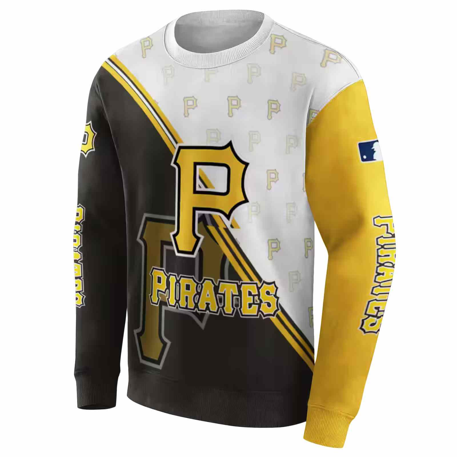 pittsburgh pirates diagonal stripe black white hoodie new arrival