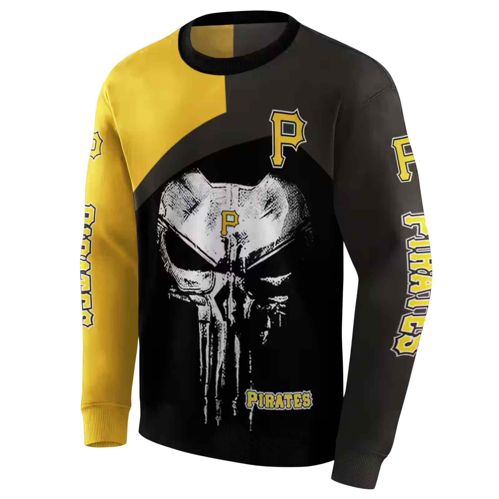 pittsburgh pirates skull punisher gold black hoodie new arrival