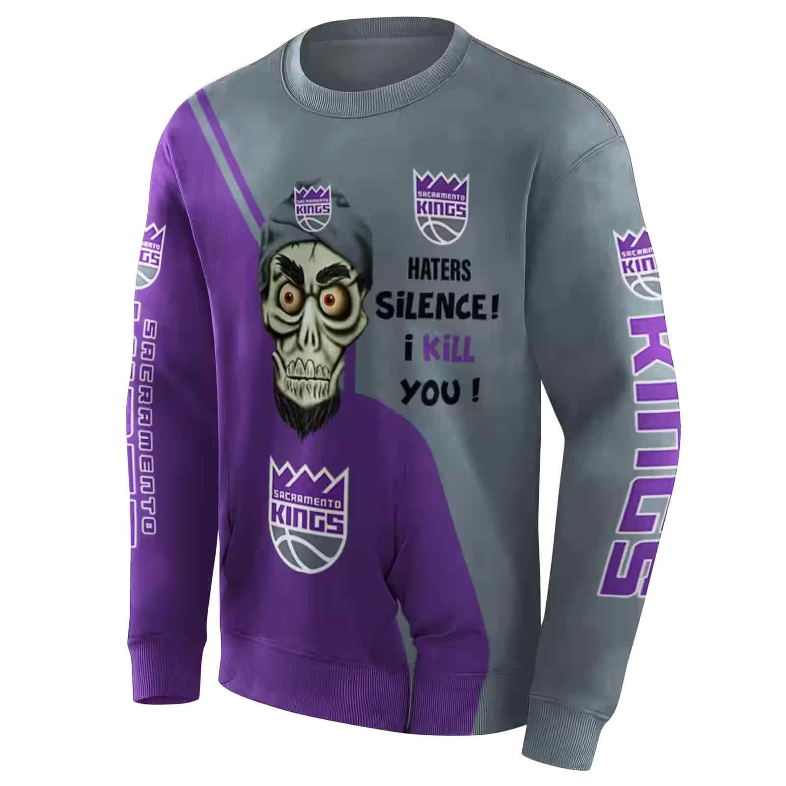 sacramento kings achmed skull purple hoodie new arrival