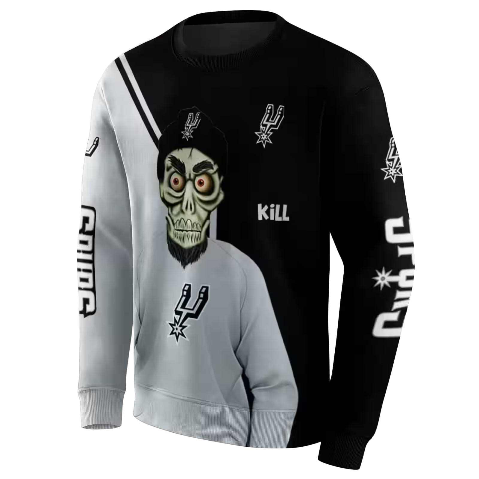 san antonio spurs achmed skull silver hoodie new arrival