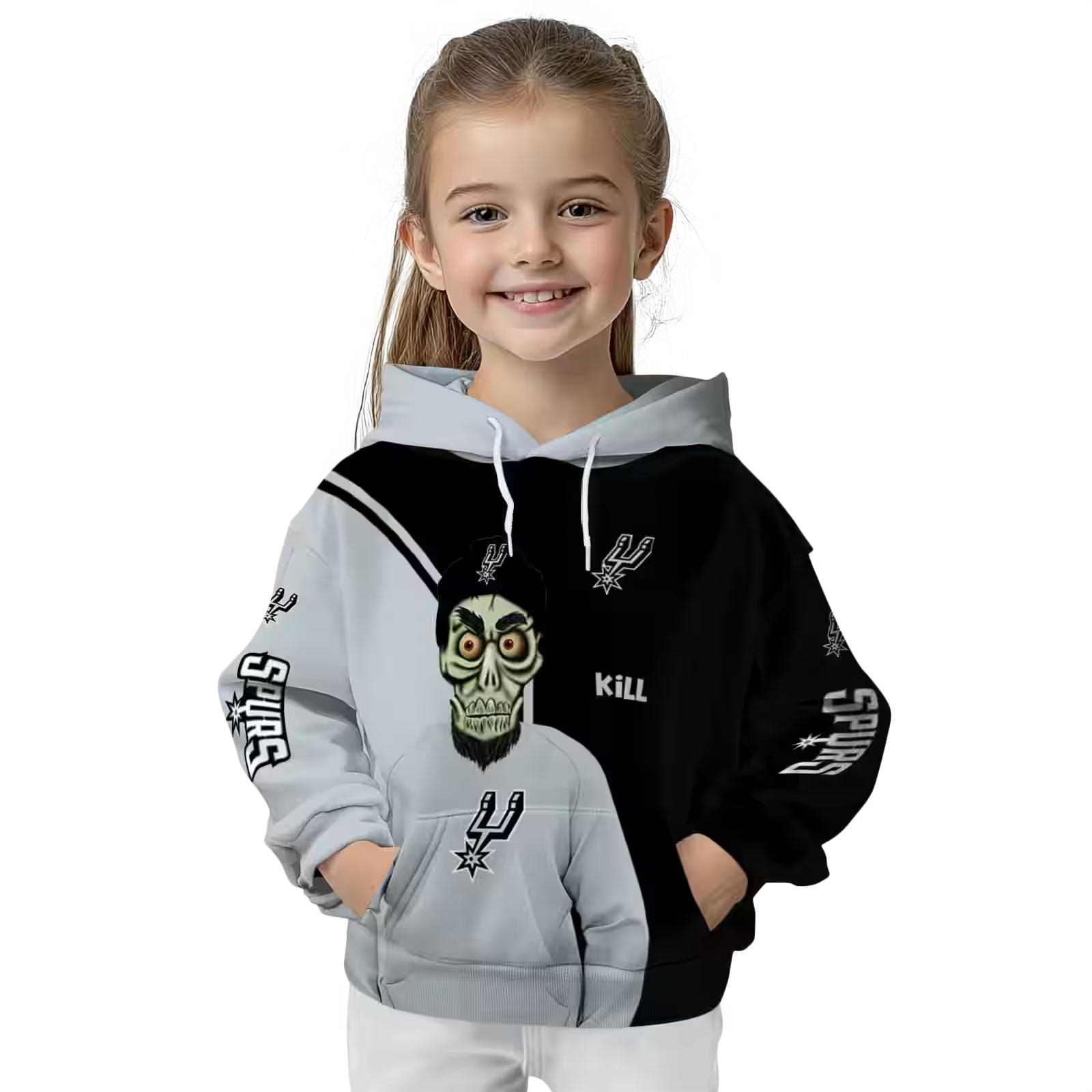 san antonio spurs achmed skull silver hoodie top rated