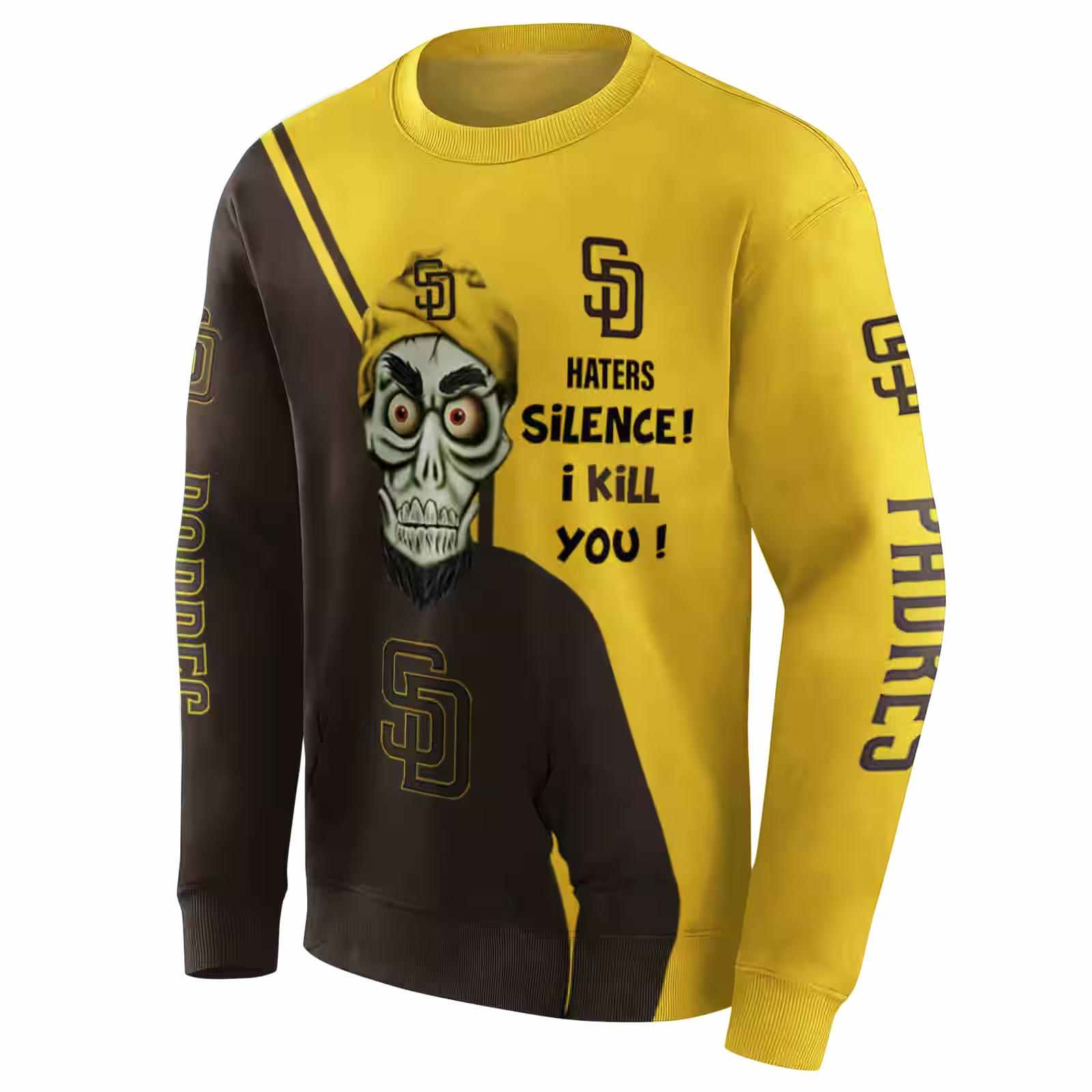 san diego padres achmed skull brown hoodie new arrival