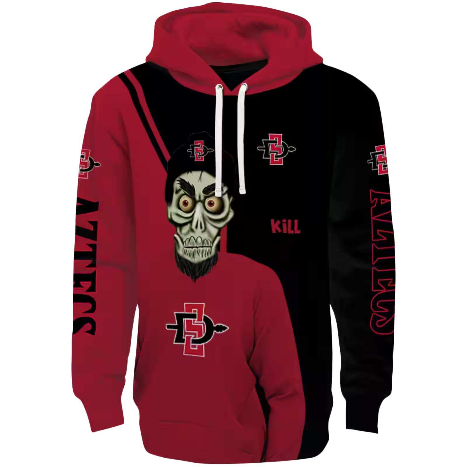 San Diego State Aztecs Achmed Skull Red Hoodie