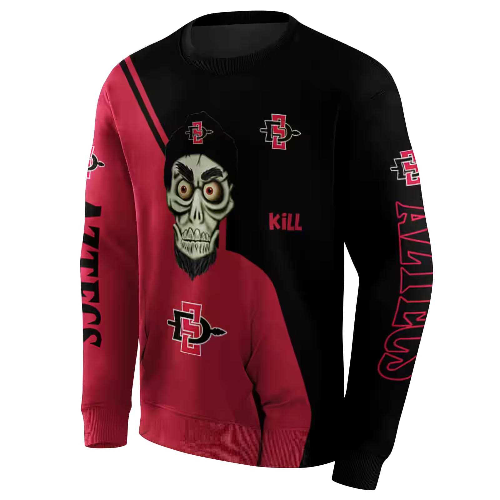 san diego state aztecs achmed skull red hoodie new arrival