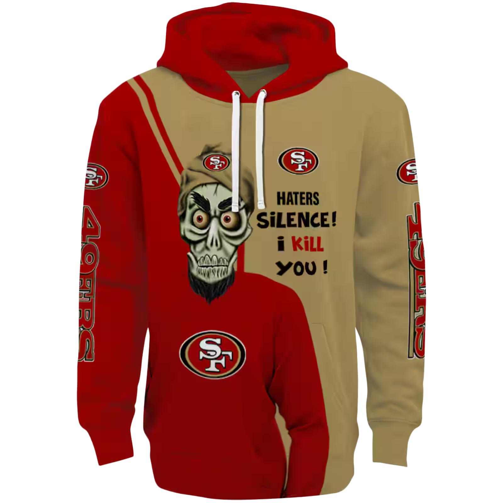 San Francisco 49ers Achmed Skull Red Hoodie