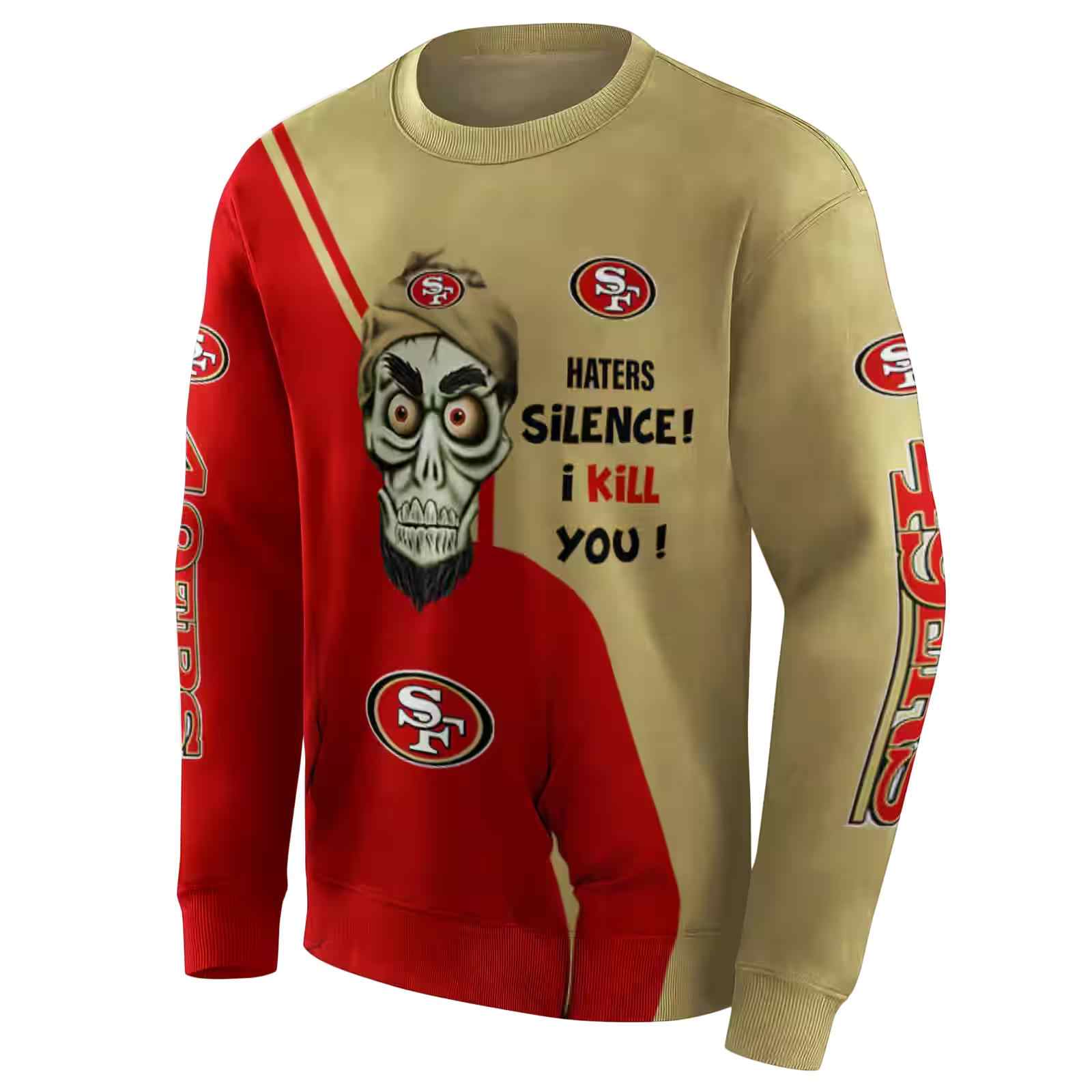 san francisco 49ers achmed skull red hoodie new arrival