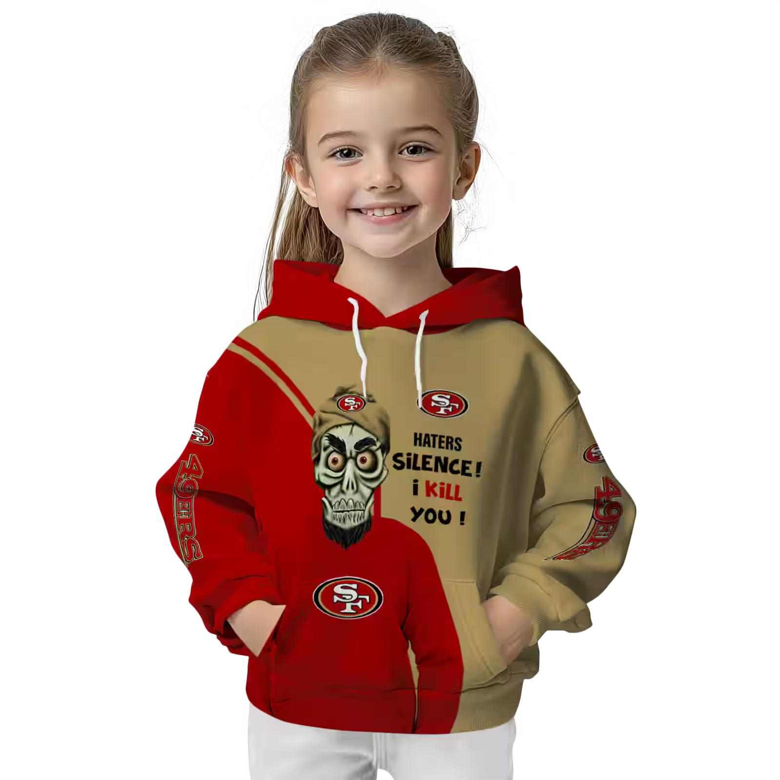 san francisco 49ers achmed skull red hoodie top rated