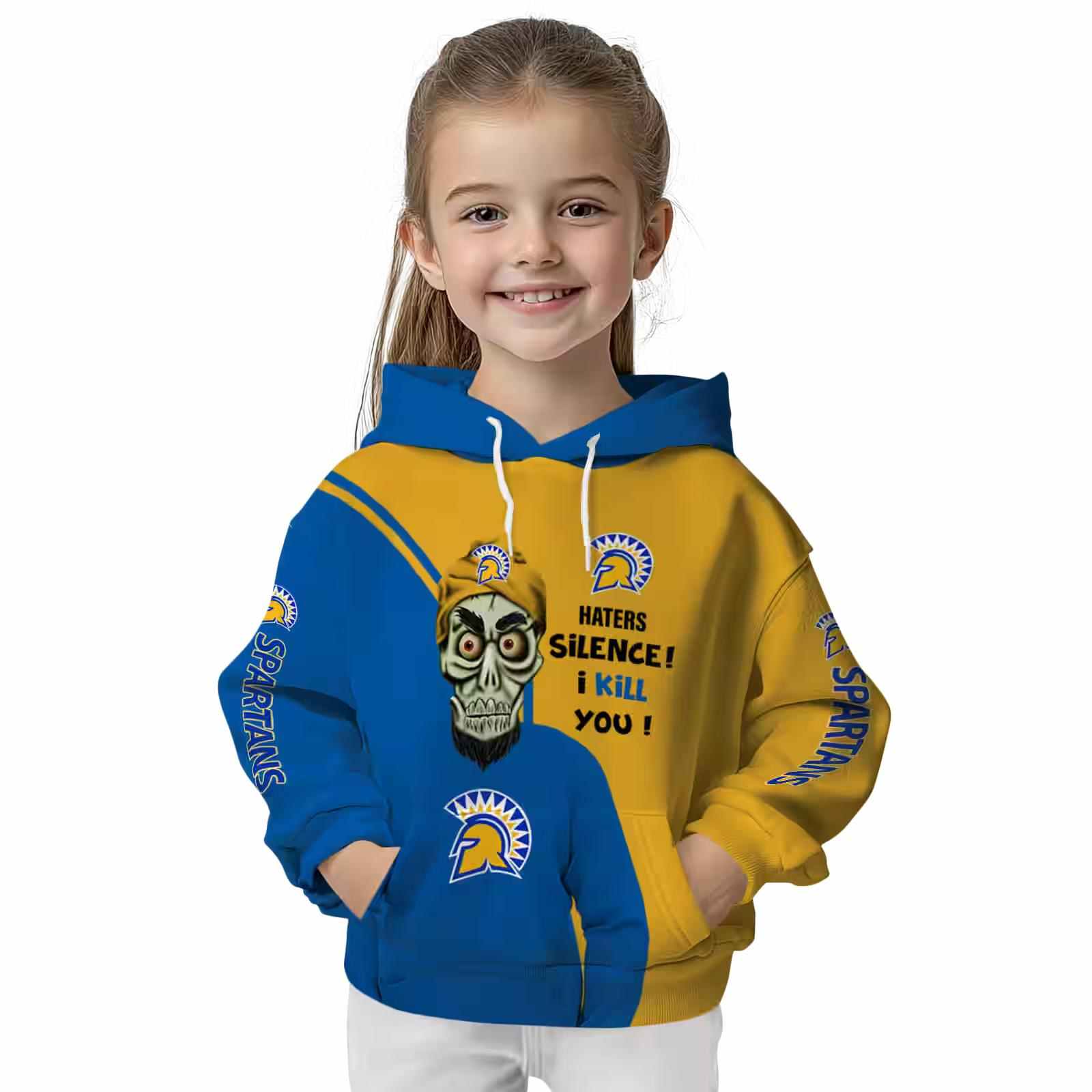 san jose state spartans achmed skull blue hoodie top rated