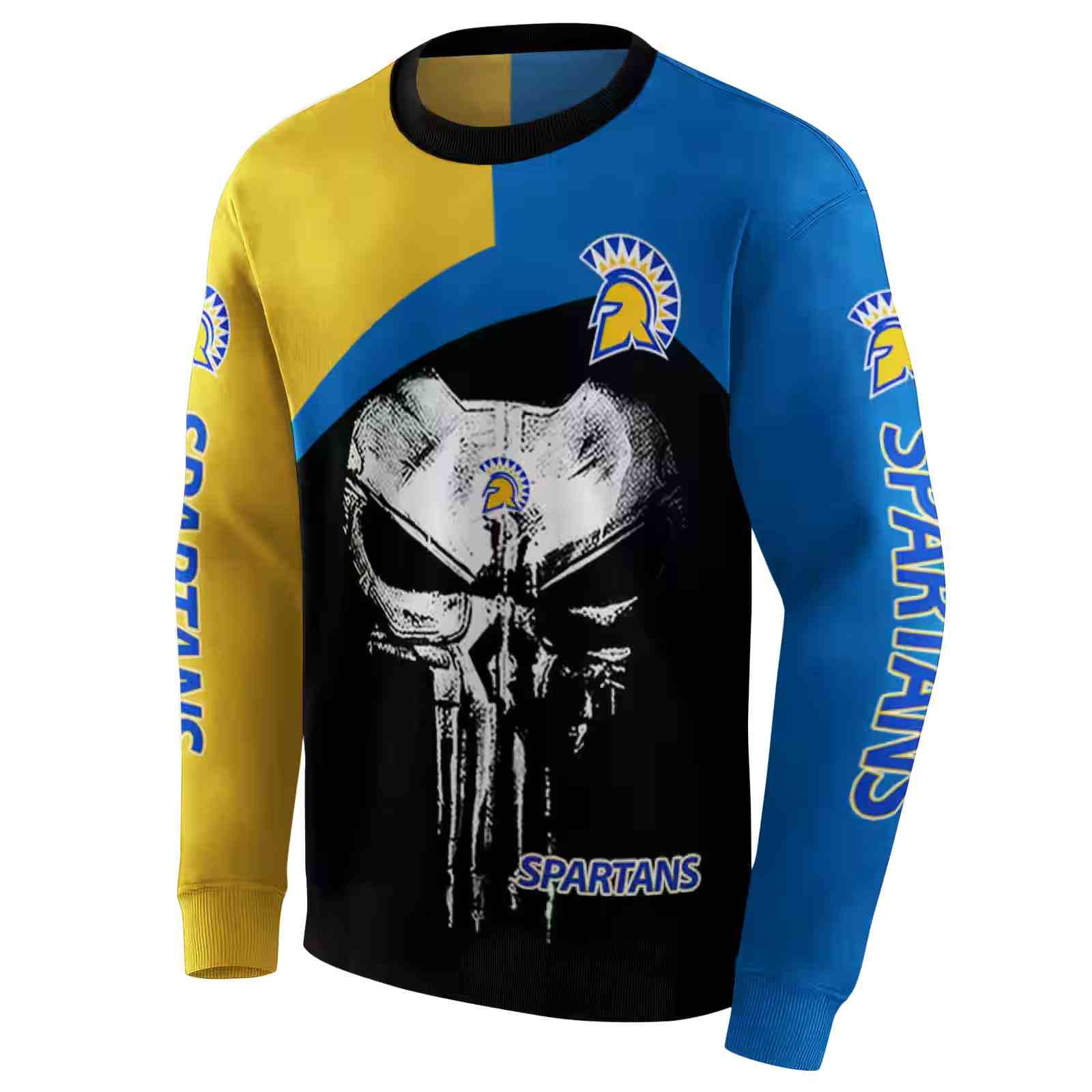 san jose state spartans skull punisher gold black hoodie new arrival