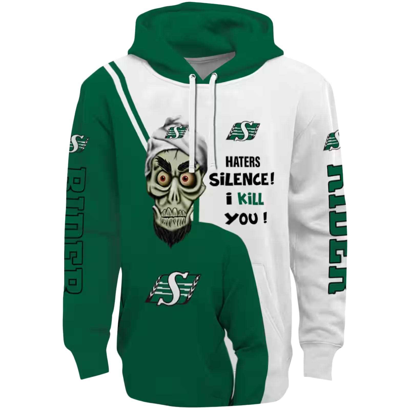 Saskatchewan Roughriders Achmed Skull Green Hoodie