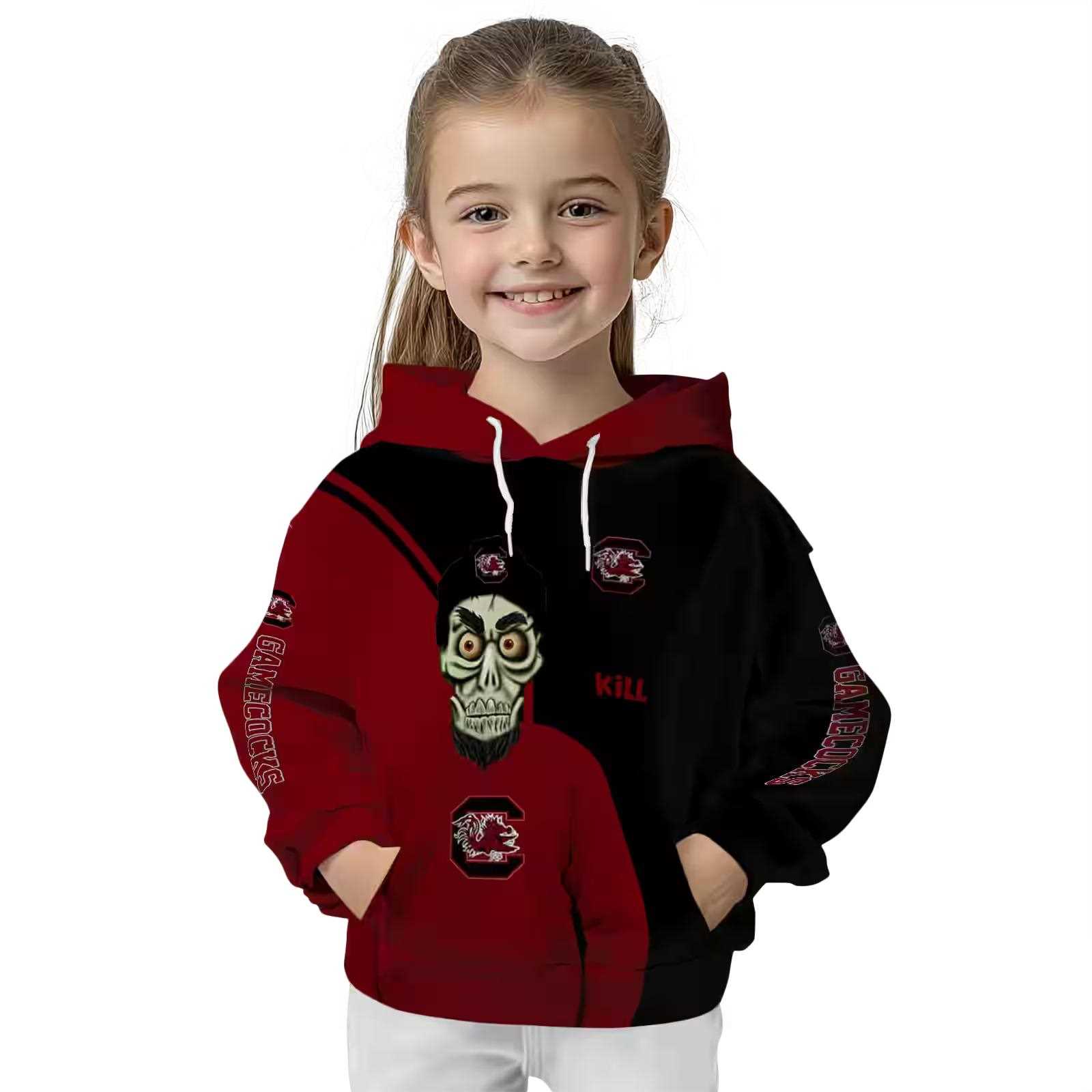 south carolina gamecocks achmed skull garnet hoodie top rated