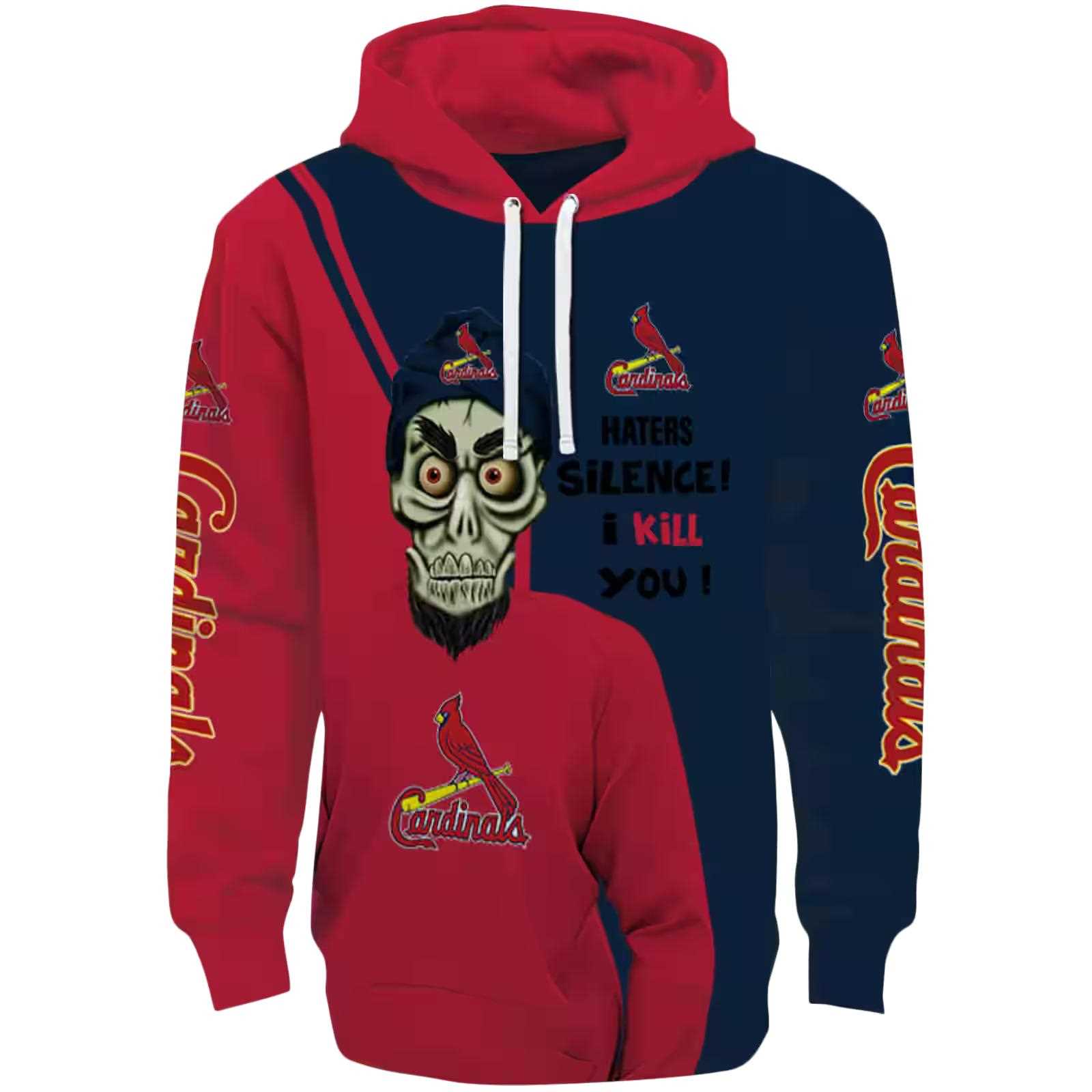 St. Louis Cardinals Achmed Skull Red Hoodie