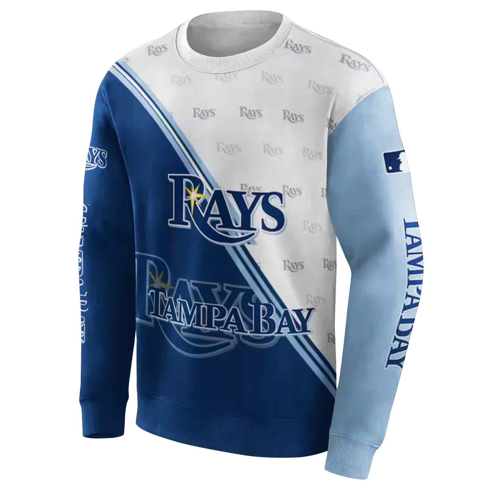 tampa bay rays diagonal stripe navy white hoodie new arrival