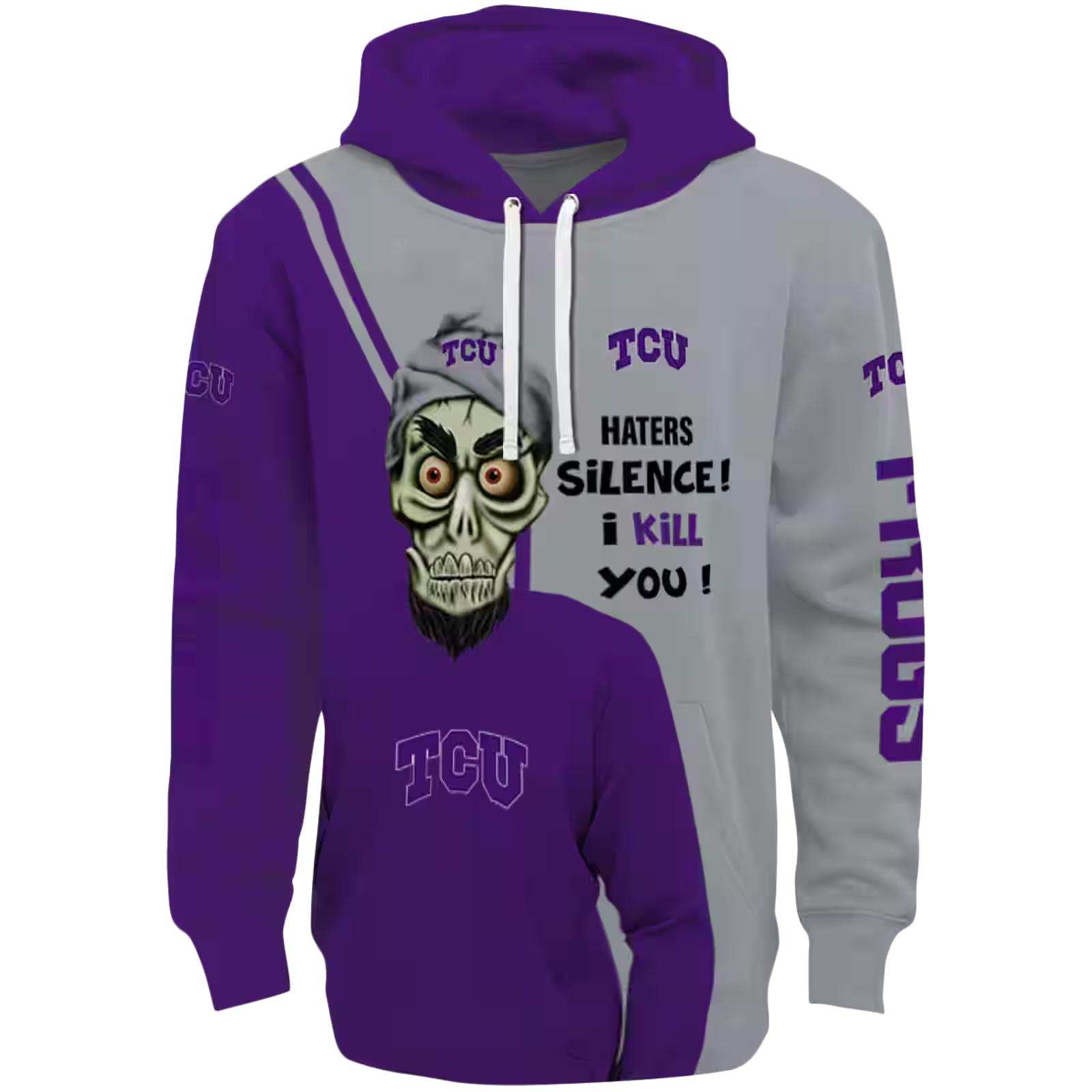 TCU Horned Frogs Achmed Skull Purple Hoodie