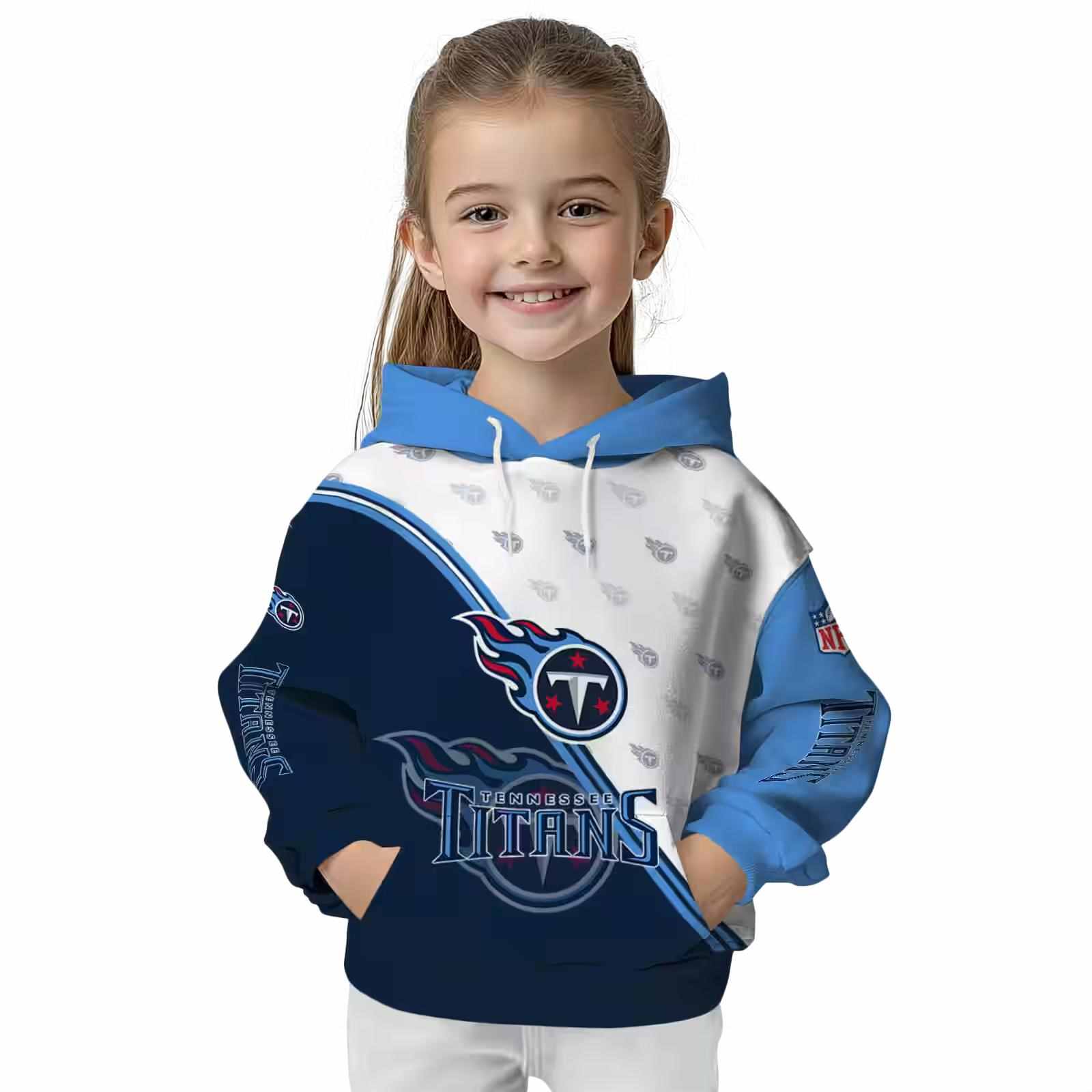 tennessee titans diagonal stripe navy white hoodie top rated