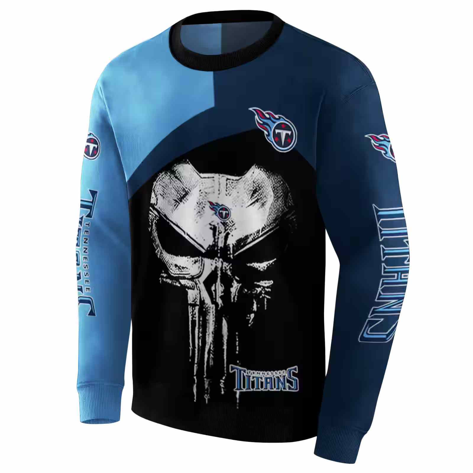 tennessee titans skull punisher blue black hoodie new arrival